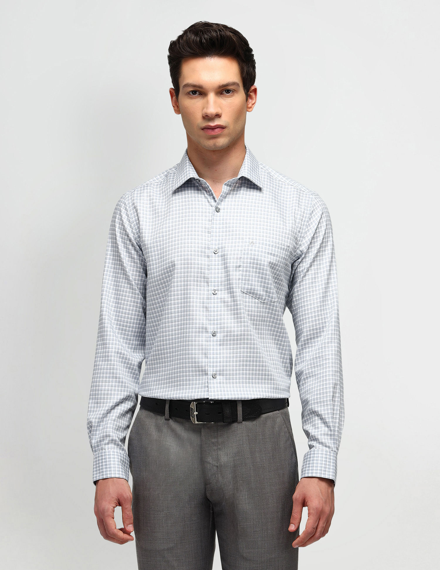 Arrow Slim Fit All-Over Pattern Shirt