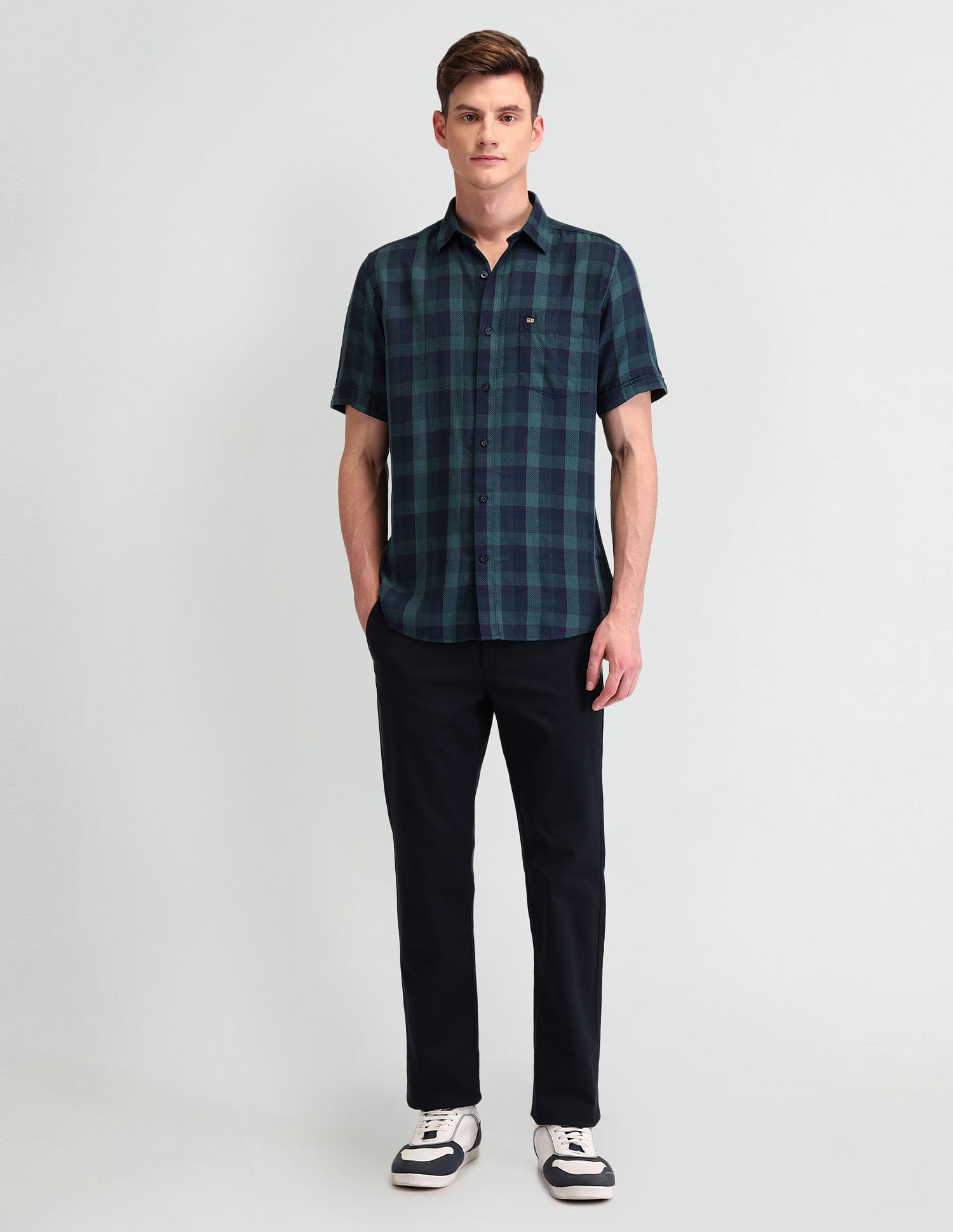 Arrow Sport Regular Fit Buffalo Checks Shirt