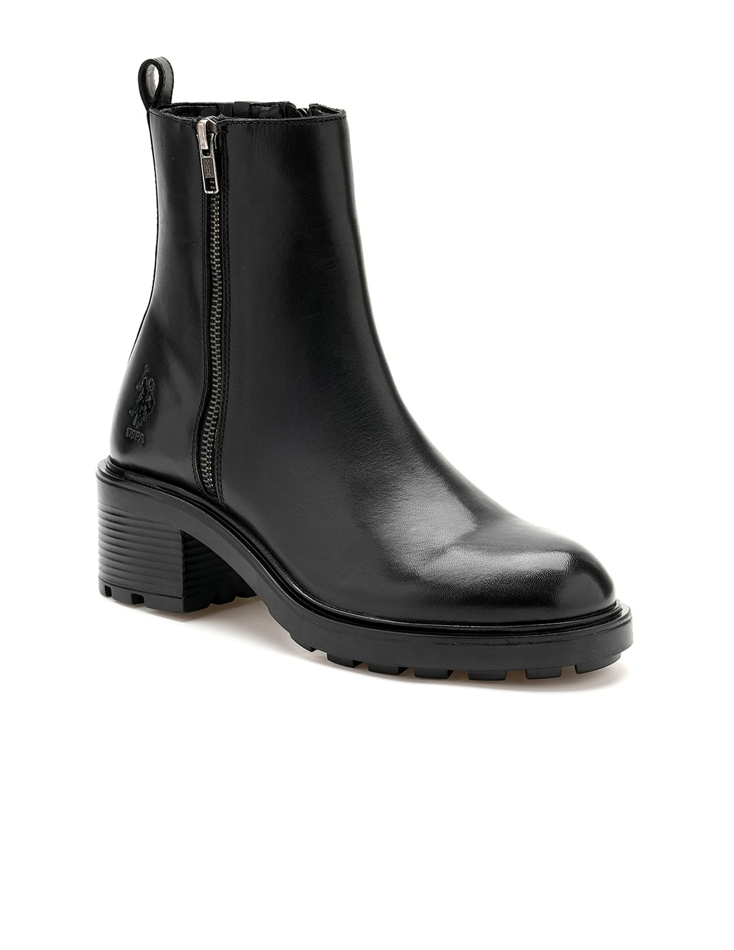 U.S. Polo Assn. Women Grazia  Leather Ankle Boots