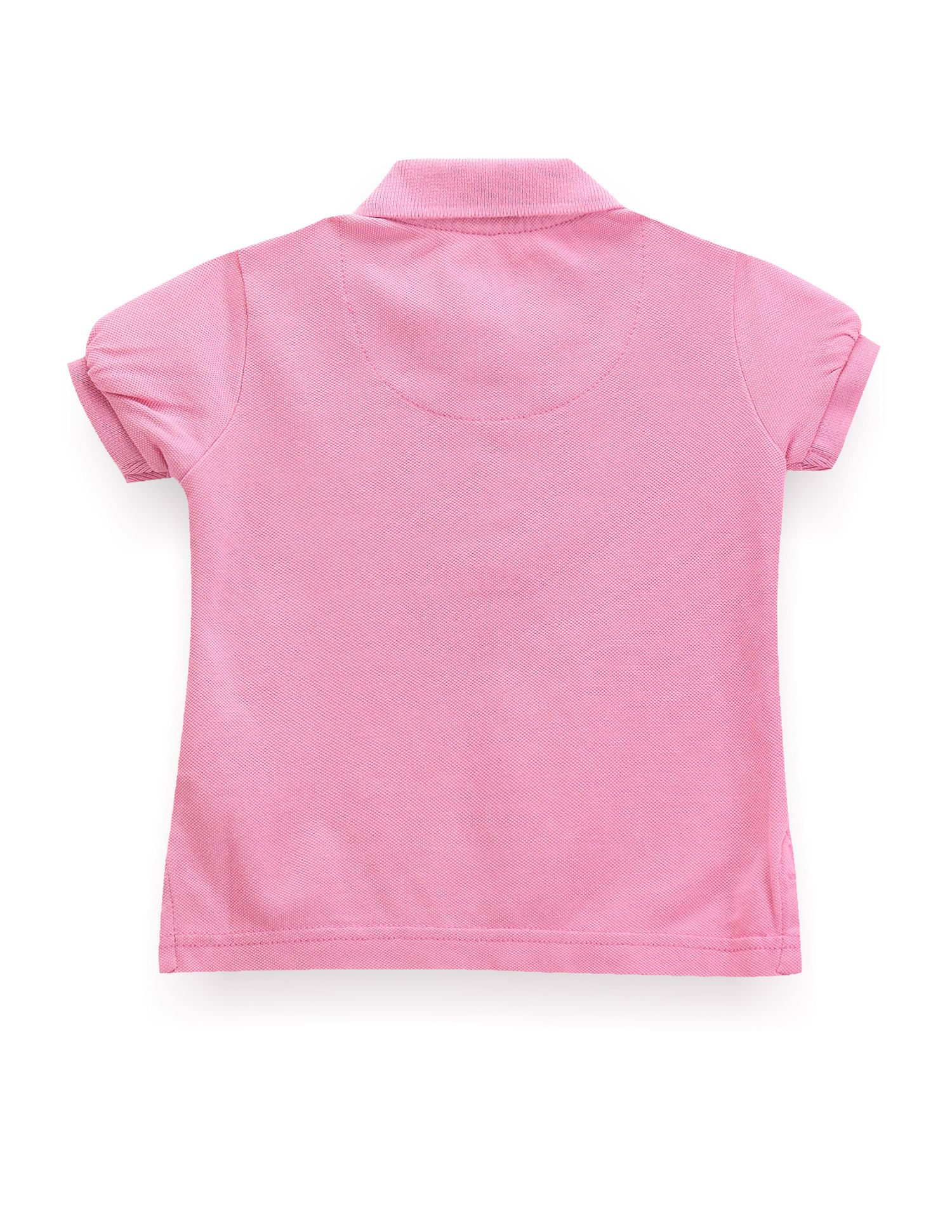 U.S. Polo Assn. Kids Girls Short Sleeve Solid Polo Shirt