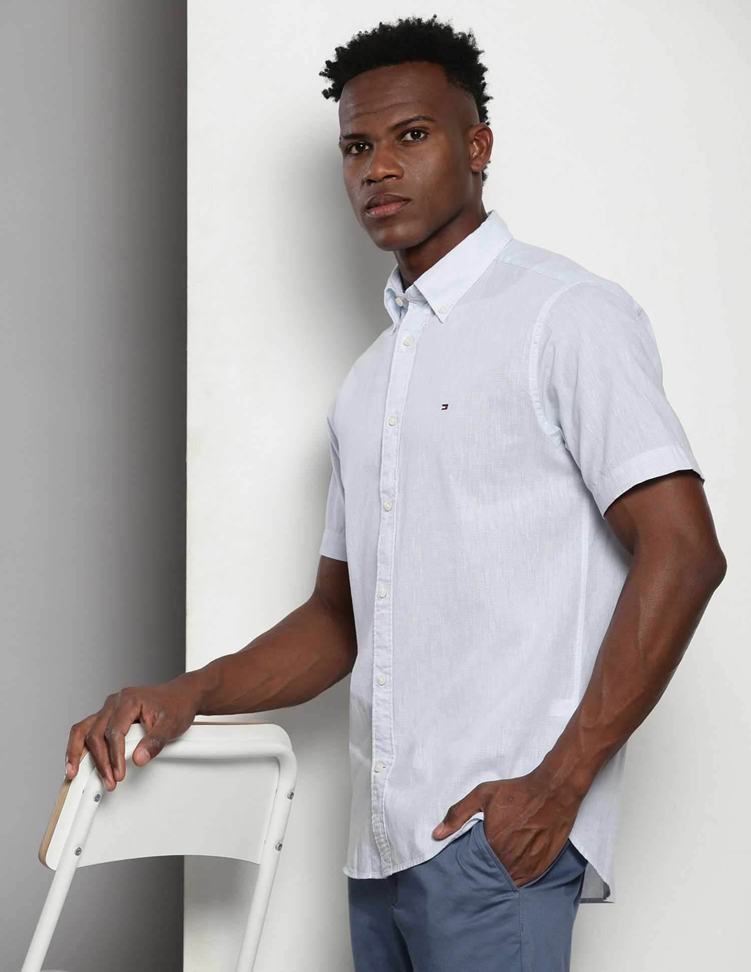 Tommy Hilfiger Horizontal Stripe Dobby Shirt