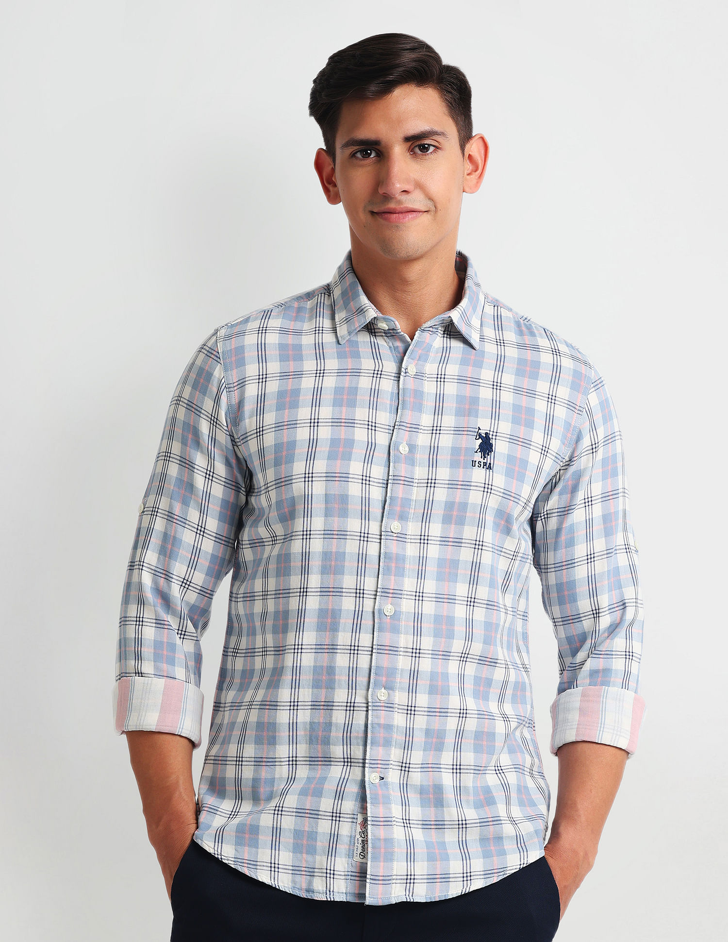 U.S. Polo Assn. Denim Co. Tartan Check Slim Shirt