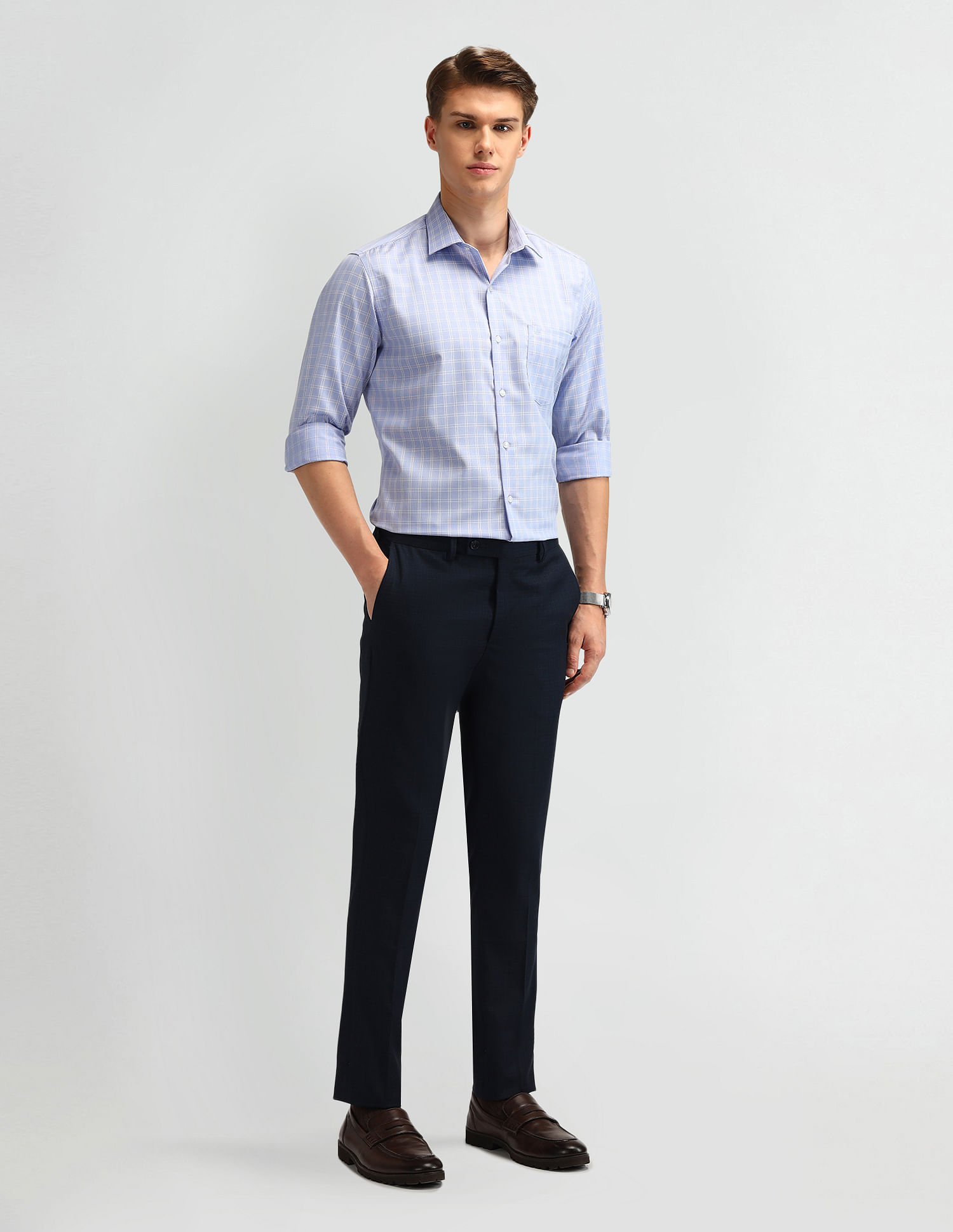 Arrow All-Over Printed Manhattan Slim Fit Shirt