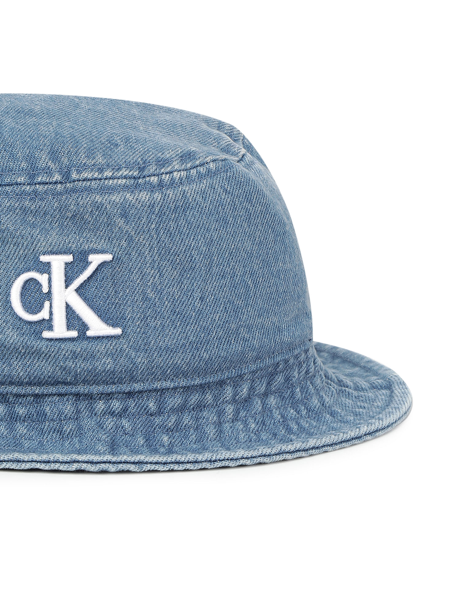 キャップ ^ ^ Unisex CKJ Small Monogram Logo Denim Bucket H Monogram Logo Denim Bucket Hat | Calvin Klein
