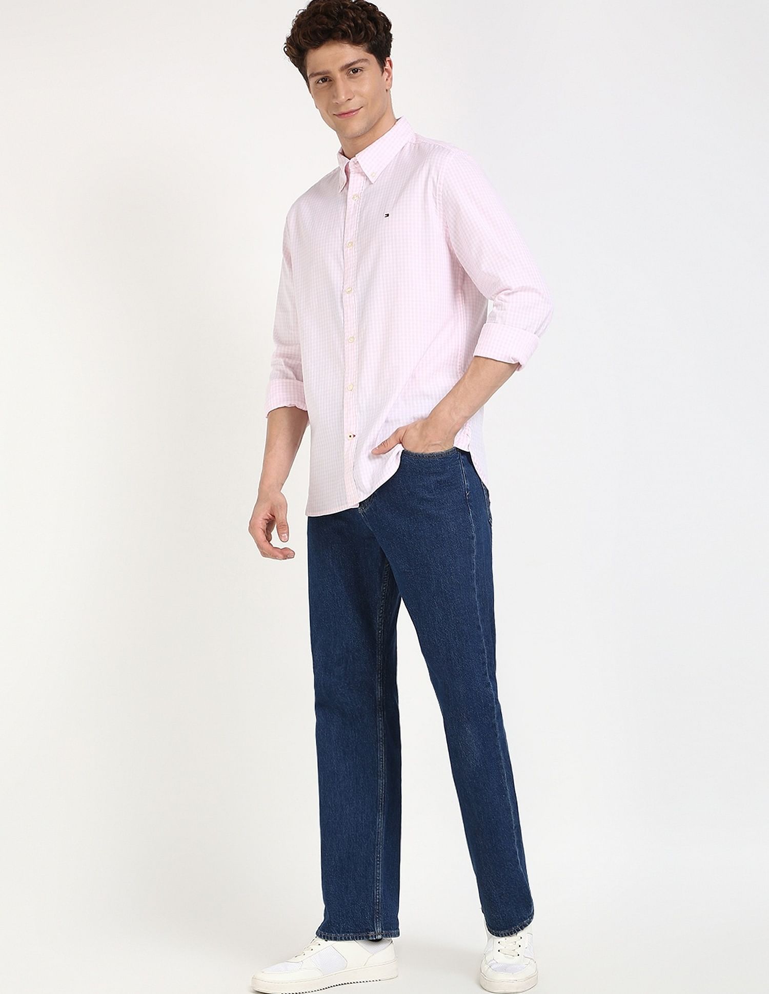 Tommy Hilfiger Checks Regular-Fit Cotton Shirt