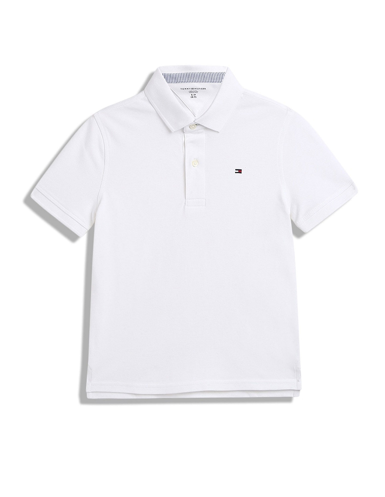 Tommy Hilfiger Kids Boys Solid Regular-Fit Cotton Polo T-Shirt