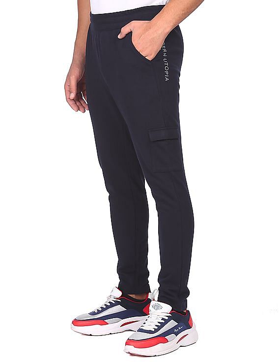 Buy Flying Machine Women Black Distressed Solid Cotton Track Pants -  NNNOW.com