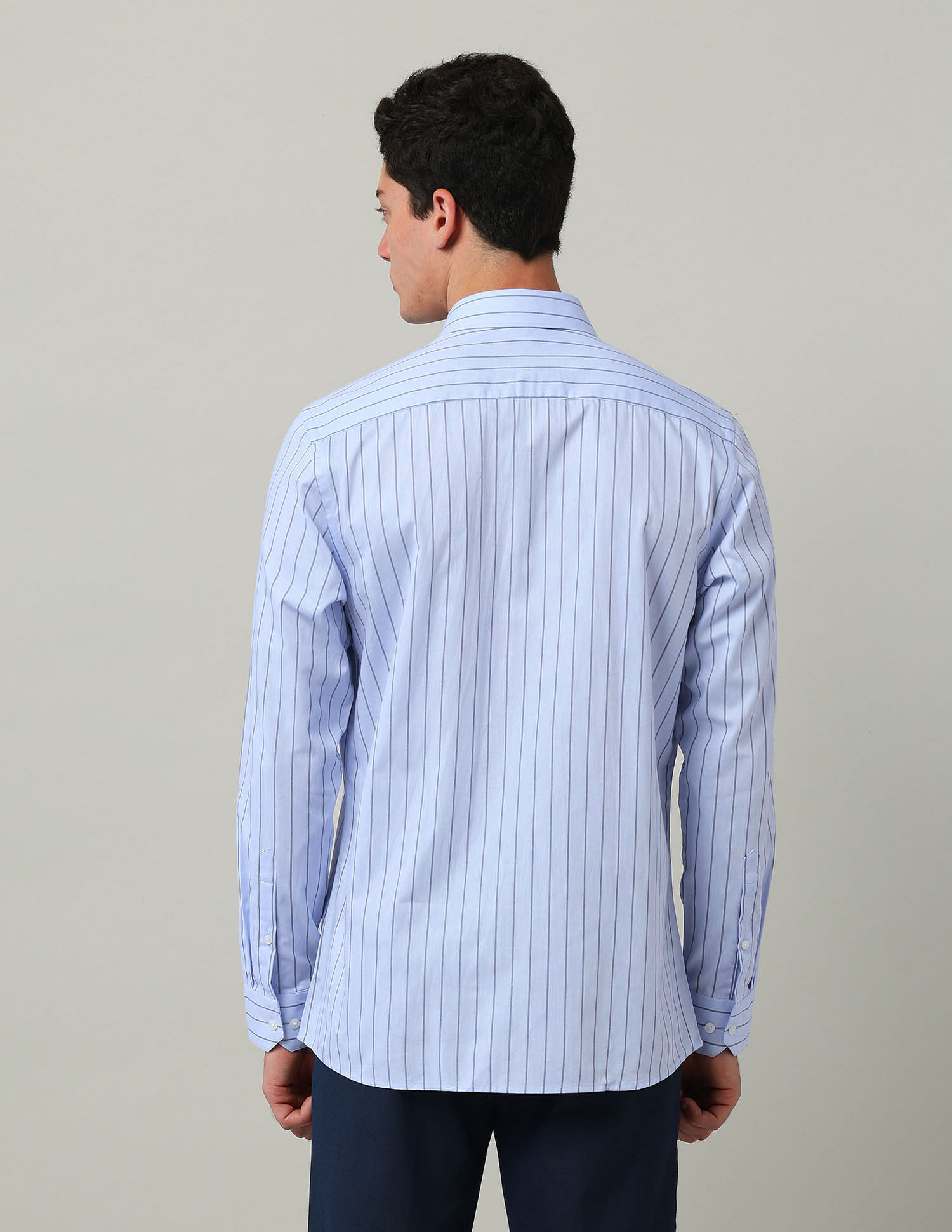 Arrow Liberty Classic Fit Vertical Striped Shirt