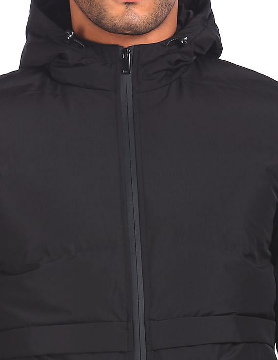 U.S. Polo Assn. Men Black USB Infrared Carbon Fibre Thermostat Jacket