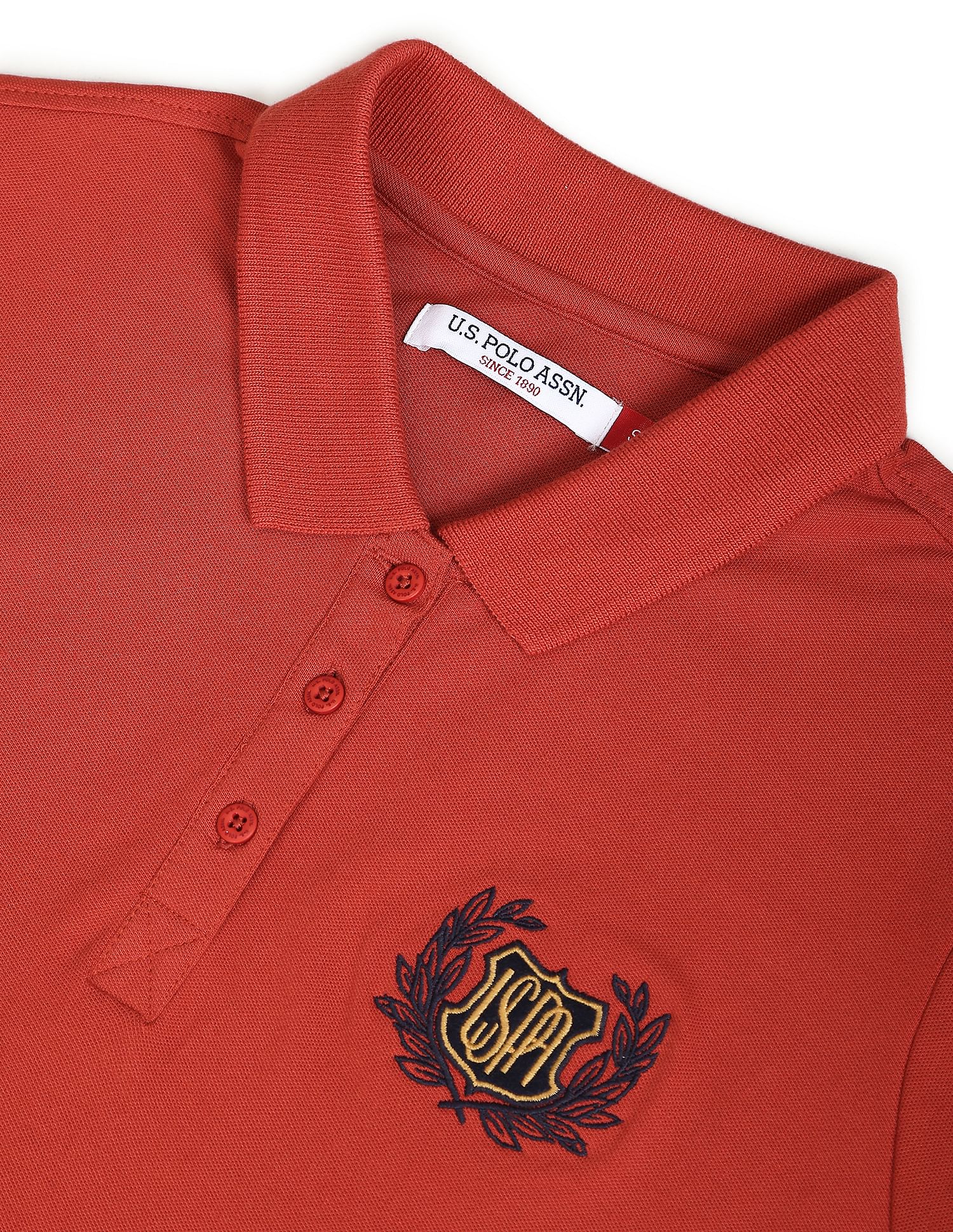 U.S. Polo Assn. Women Embroidered Crest Slim Polo Shirt
