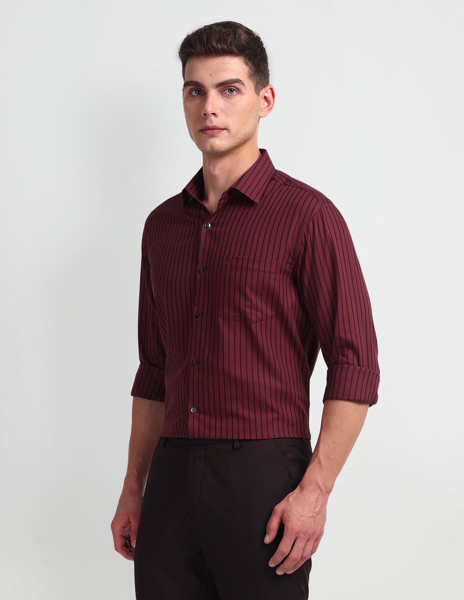 Arrow Twill Vertical Stripes Shirt