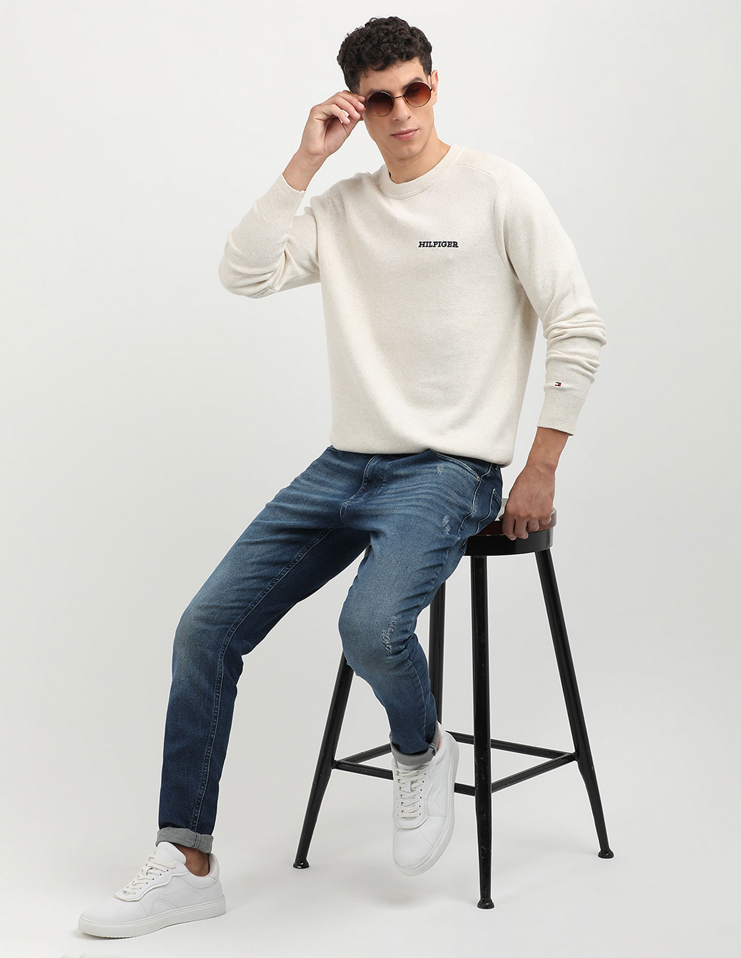 Tommy Hilfiger Speckled Mouline Heathered Sweater