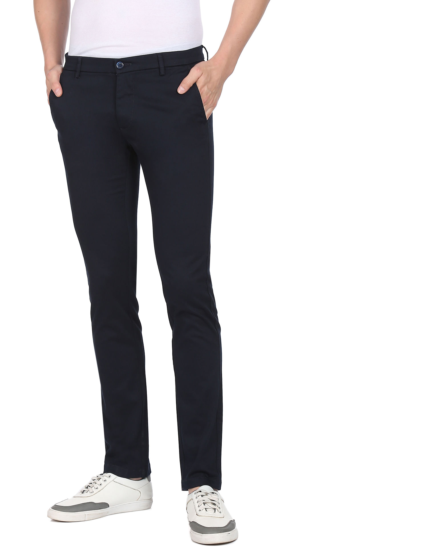 Amazon.com: Spring Summer Thin Pants Men Cotton Slim Stretch Breathable  Youth Classics Clothing Casual Trousers Black 28 : Clothing, Shoes & Jewelry