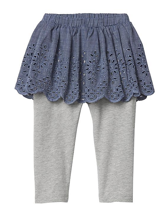 baby blue eyelet skirt