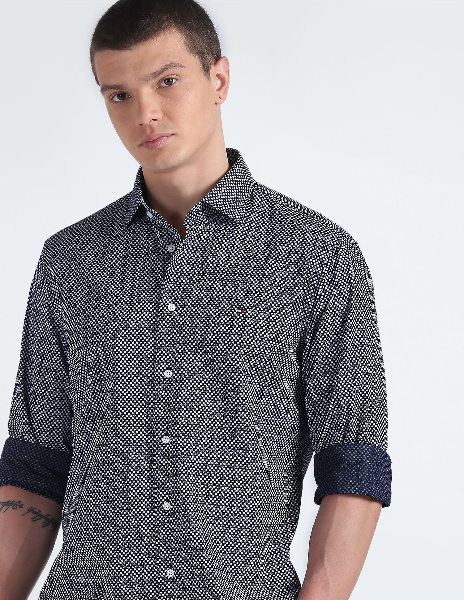 Tommy Hilfiger Floral Print Cotton Shirt