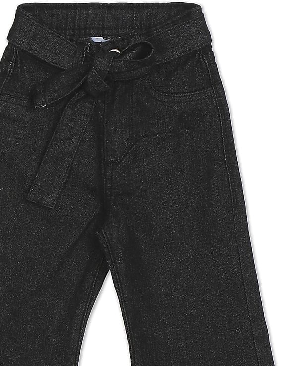 Girls black bootcut on sale jeans