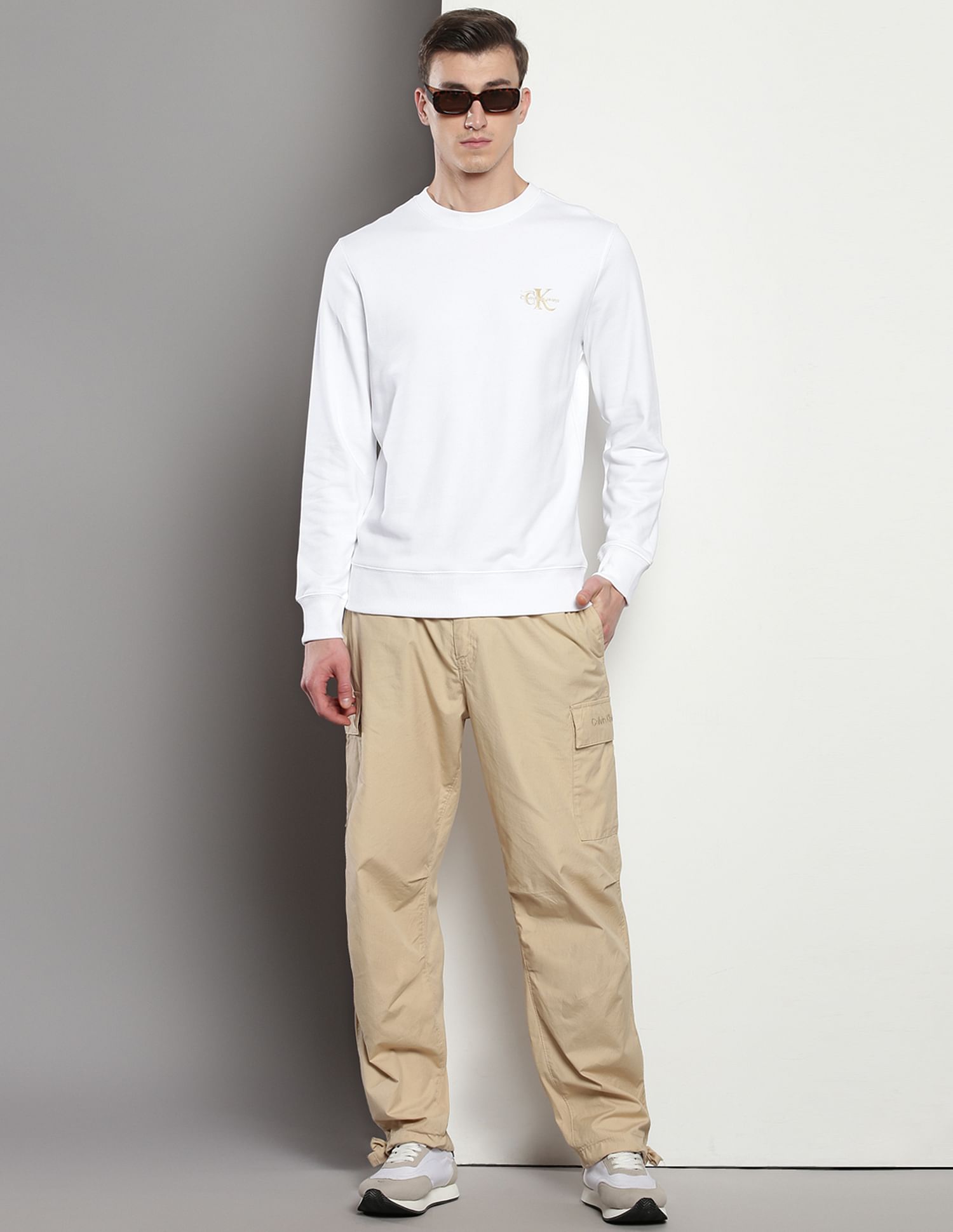 Calvin Klein Dragon Print Cotton Sweatshirt