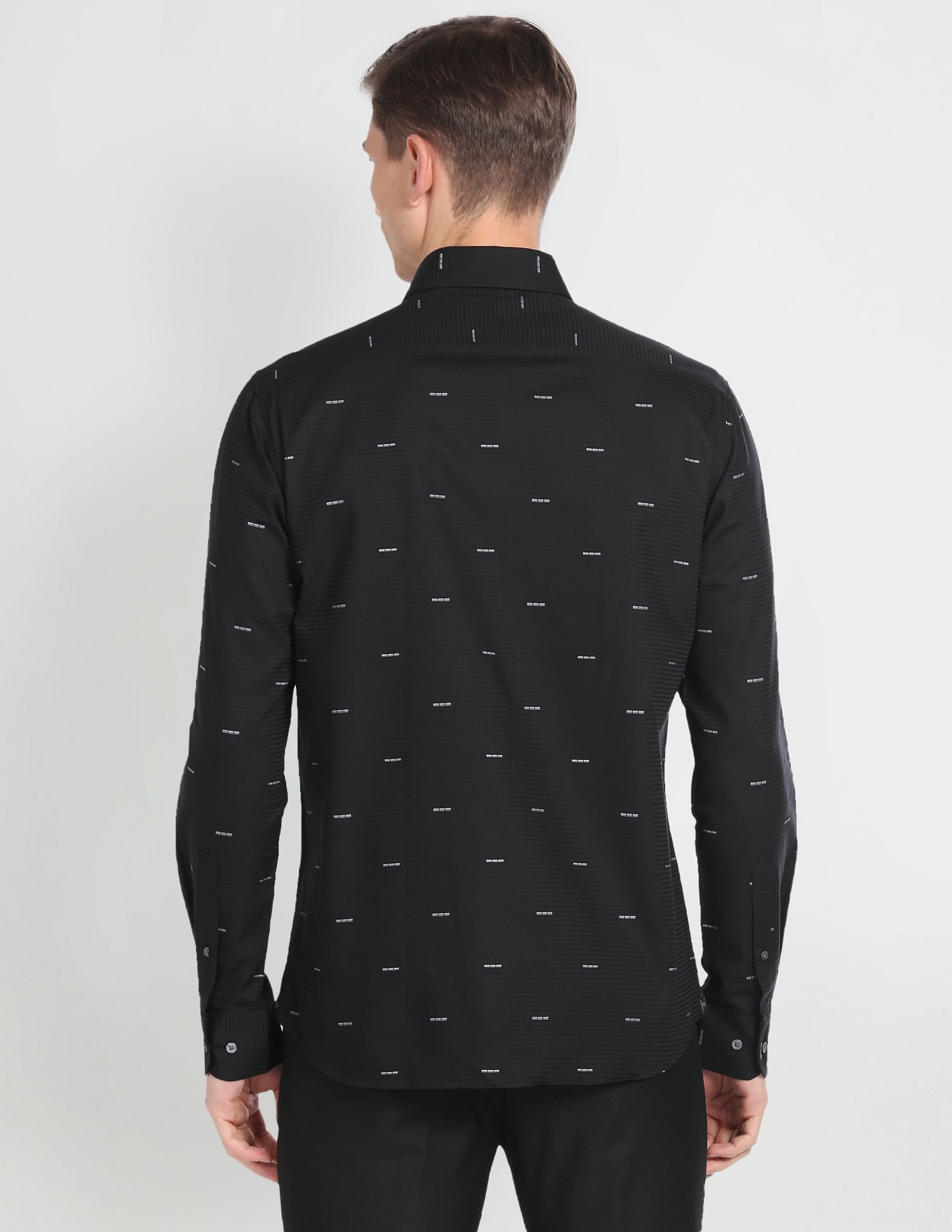 Arrow Self Design Sateen Shirt