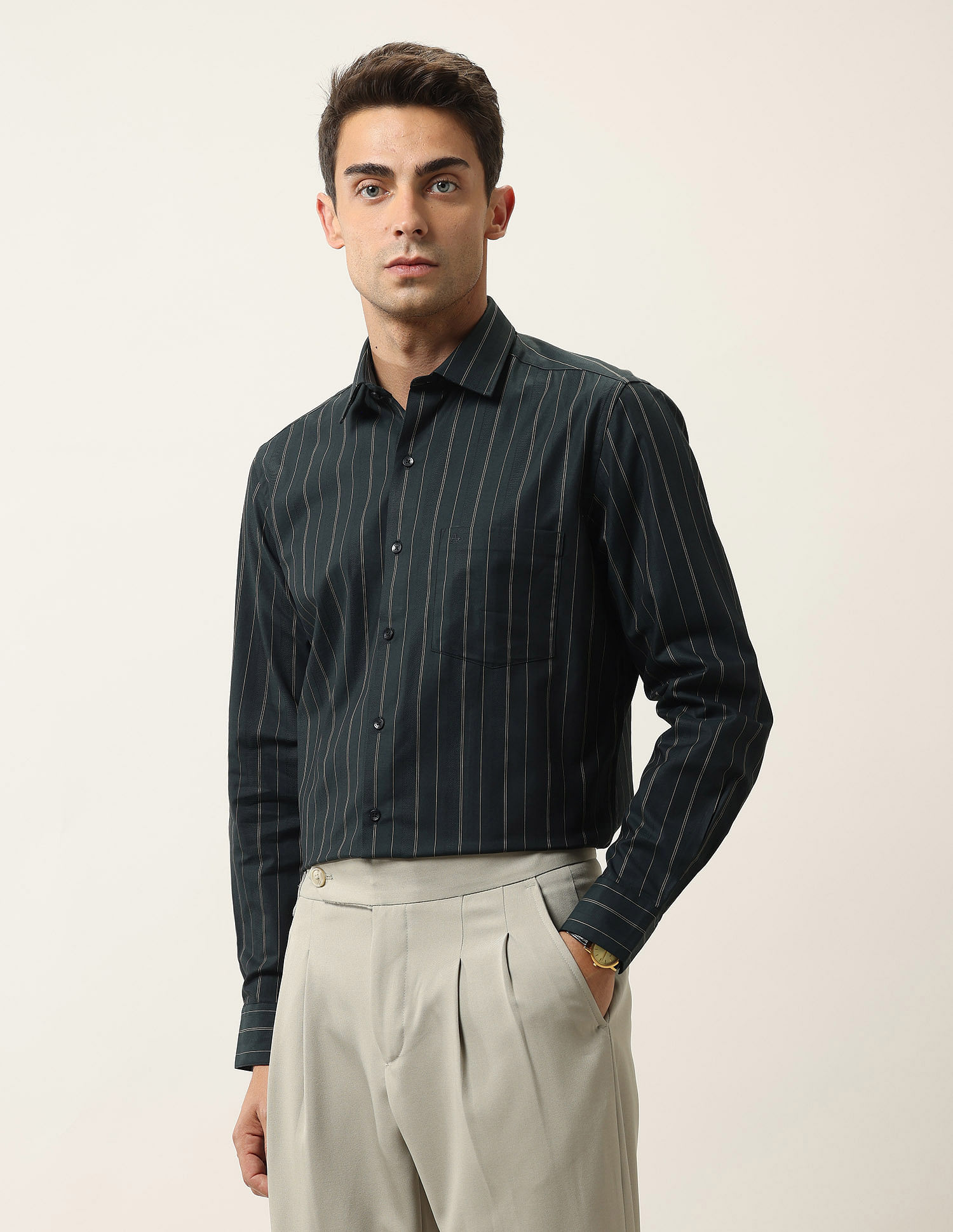 Arrow Ceremonial Vertical Striped Shirt