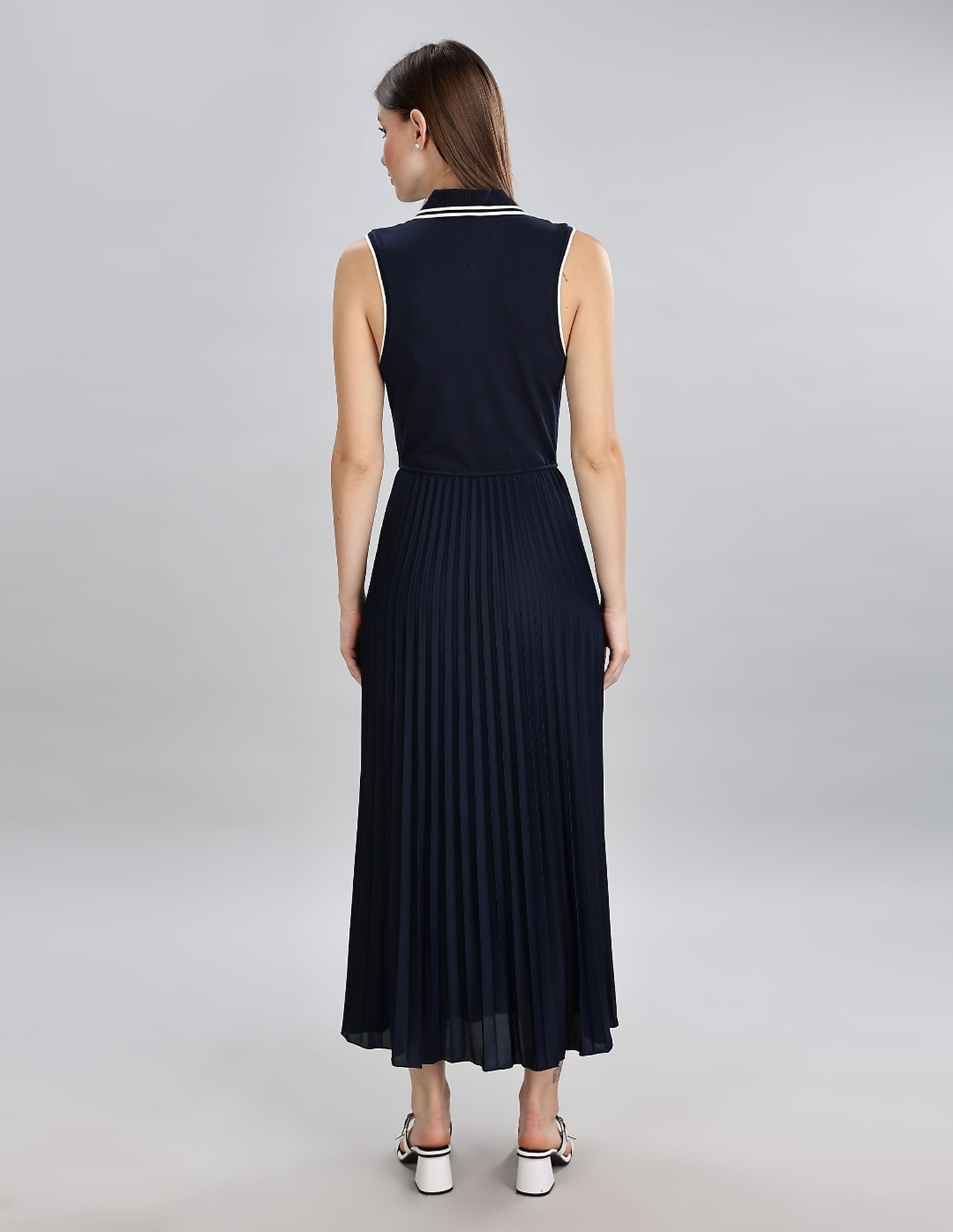 Tommy Hilfiger Cotton Polo Collar A-Line Dress