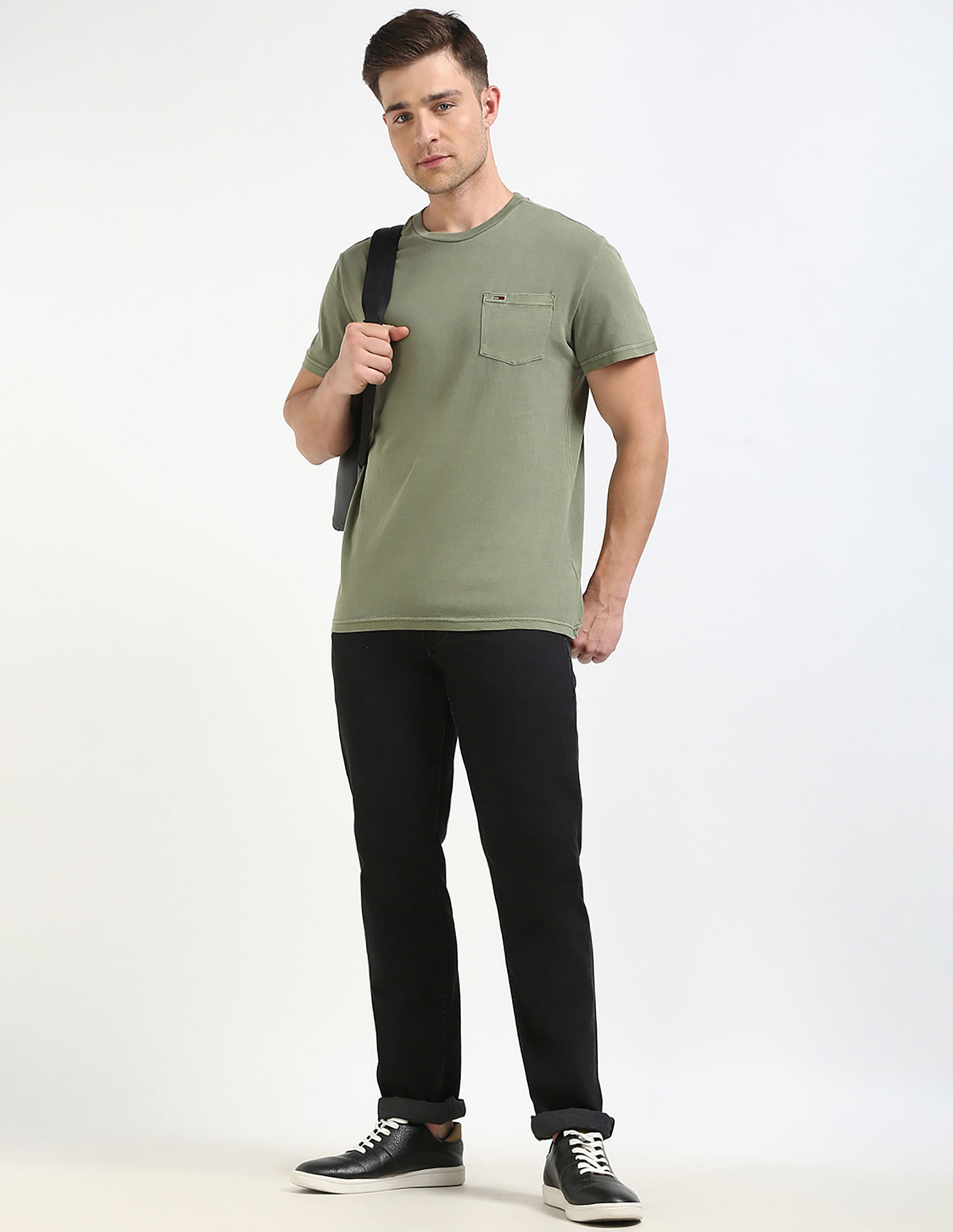 Tommy Hilfiger Solid Slim-Fit Cotton T-Shirt
