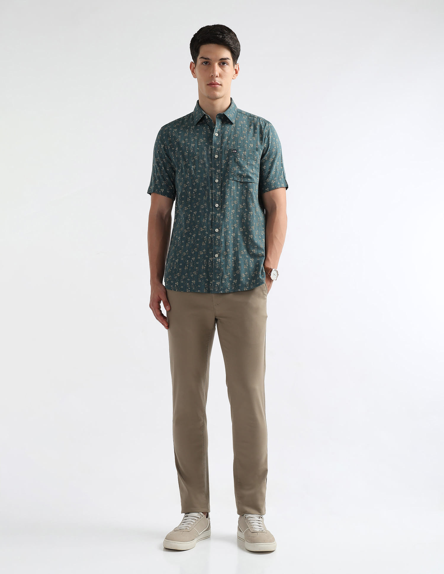 Buy Arrow Sport Floral Printed Original Shirt - NNNOW.com