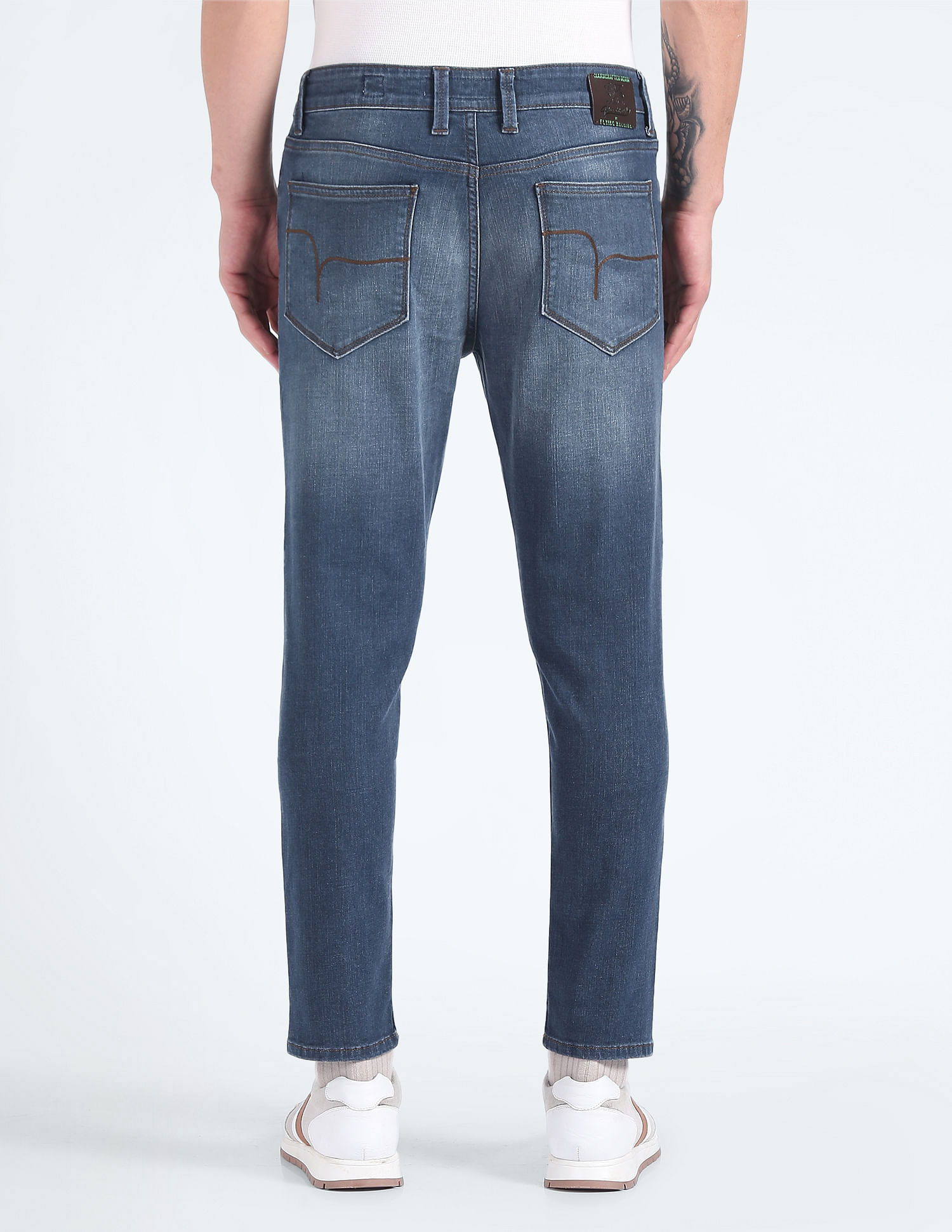 Flying Machine Mankle Slim Fit Whiskered Jeans