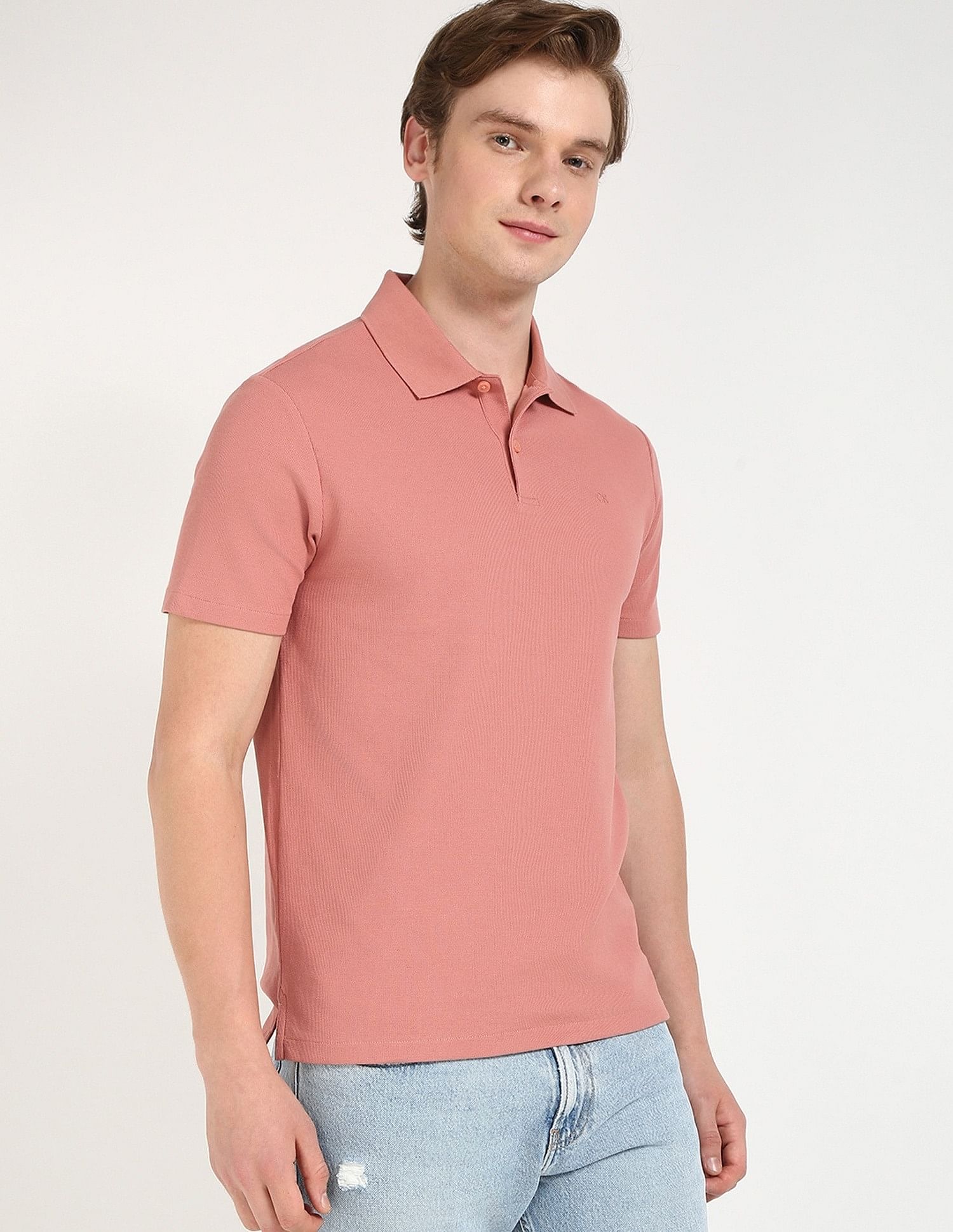 Calvin Klein Jeans Mens Regular Solid Polo Shirt