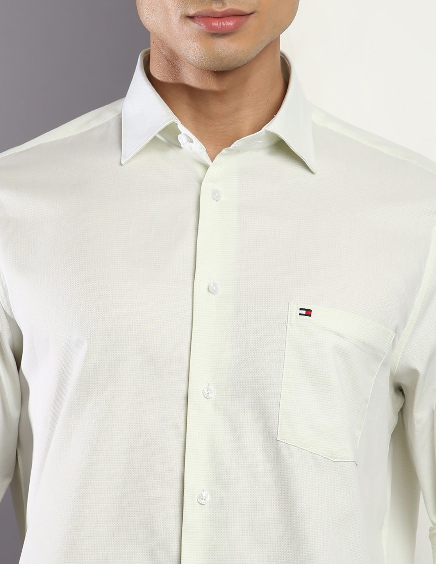 Tommy Hilfiger Textured Dobby Regular Fit Shirt