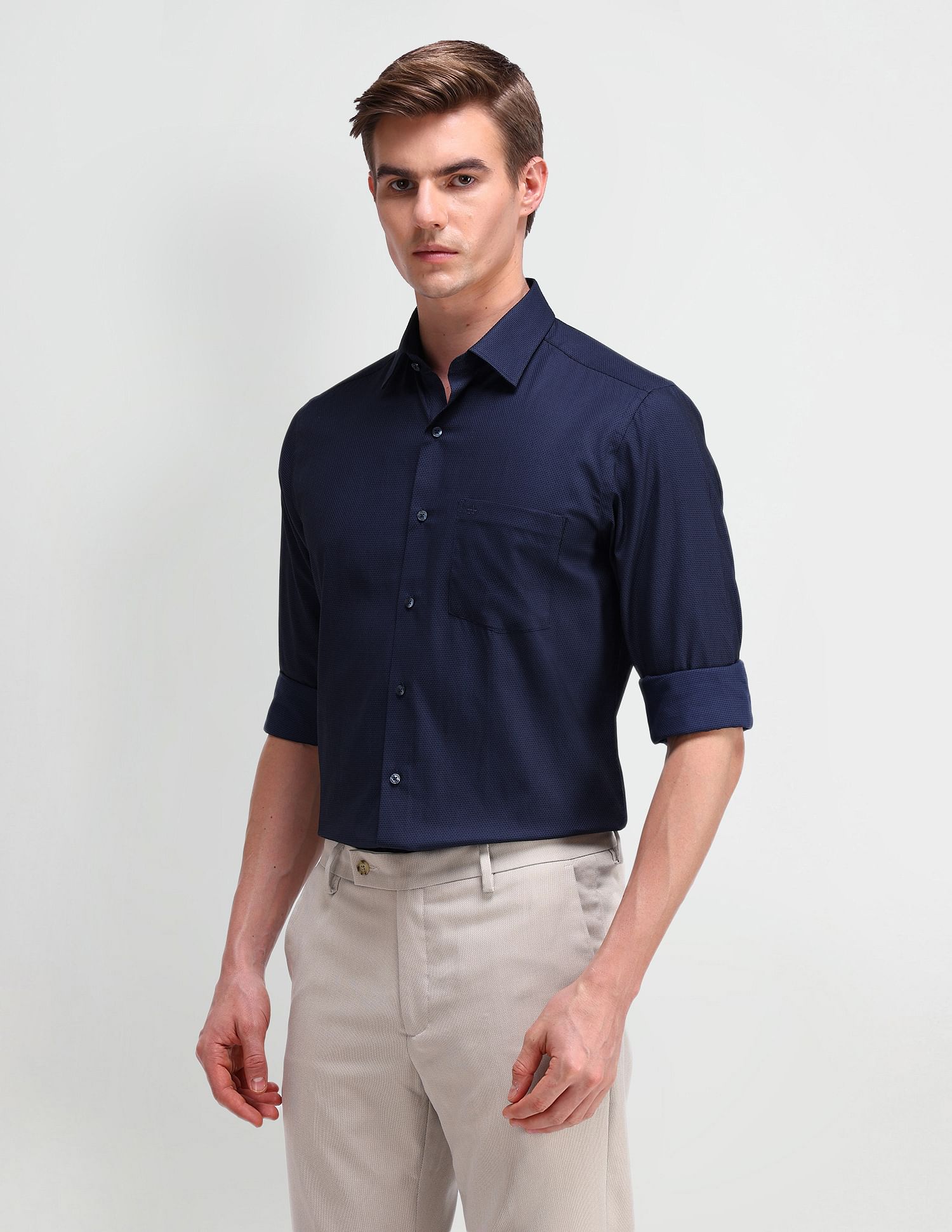 Arrow Liberty Classic Fit Textured Shirt