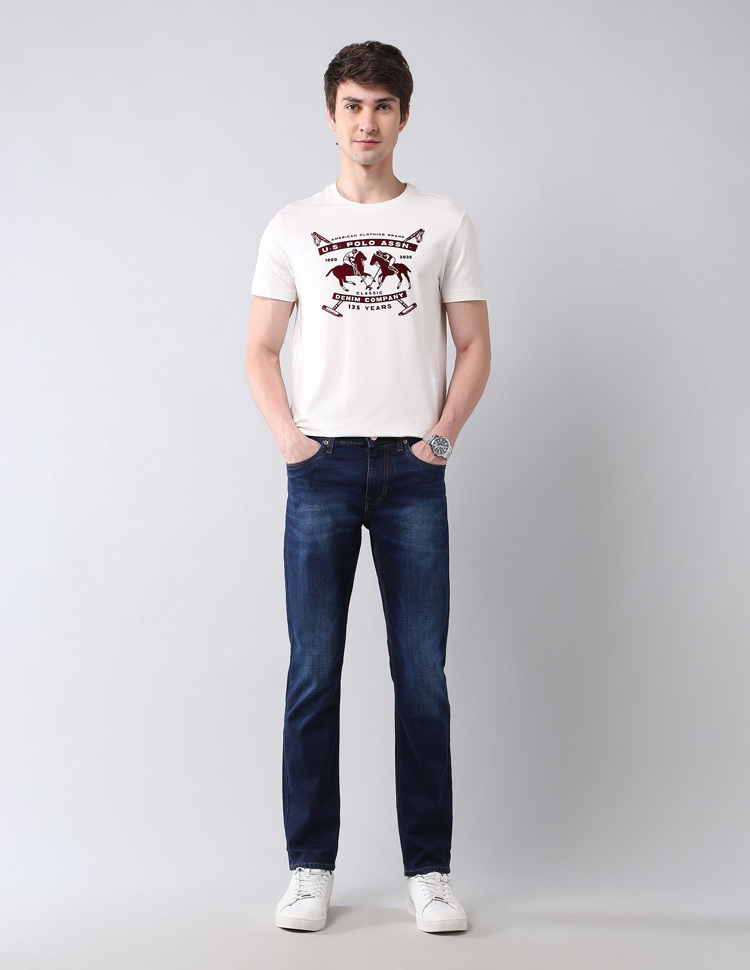 U.S. Polo Assn. Denim Co. Brandon Slim Tapered Fit Authentic Denim Jeans