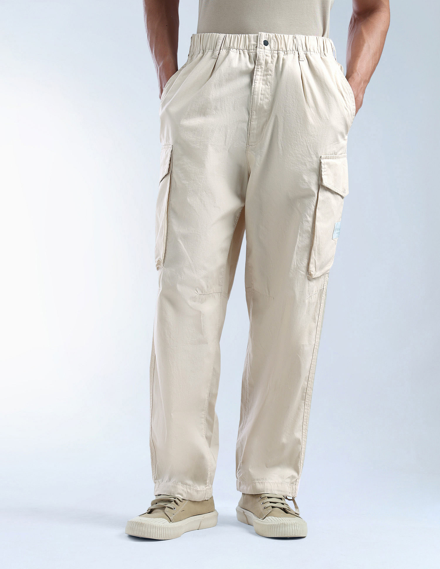 Flying Machine Solid Cobain Loose Fit Cargos