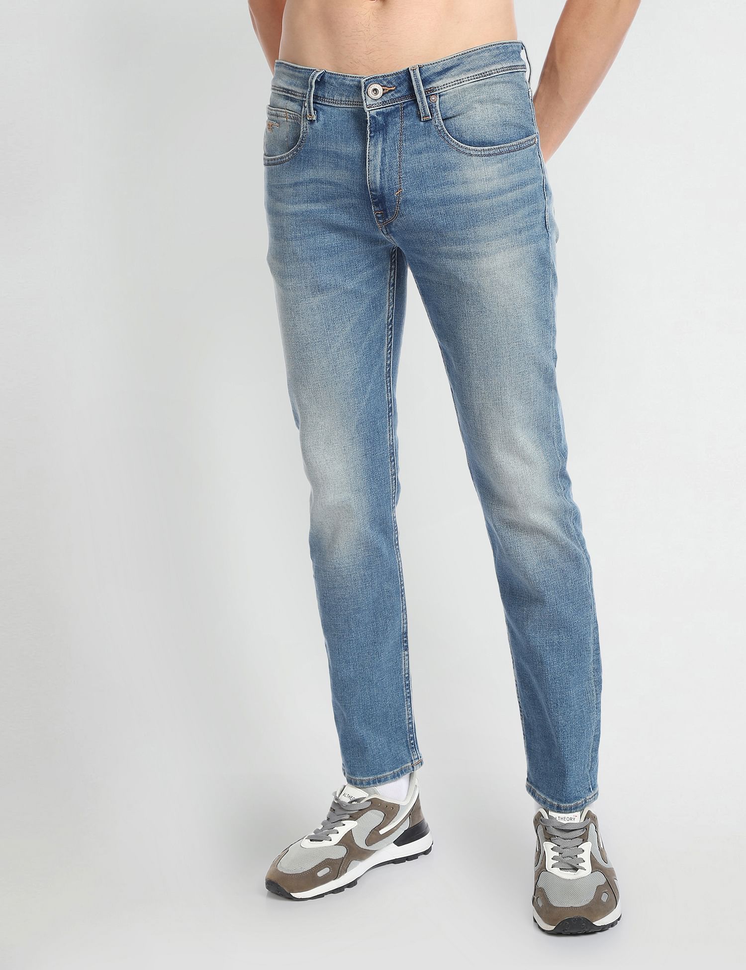 Flying Machine Stone Wash Michael Slim Tapered Fit Jeans