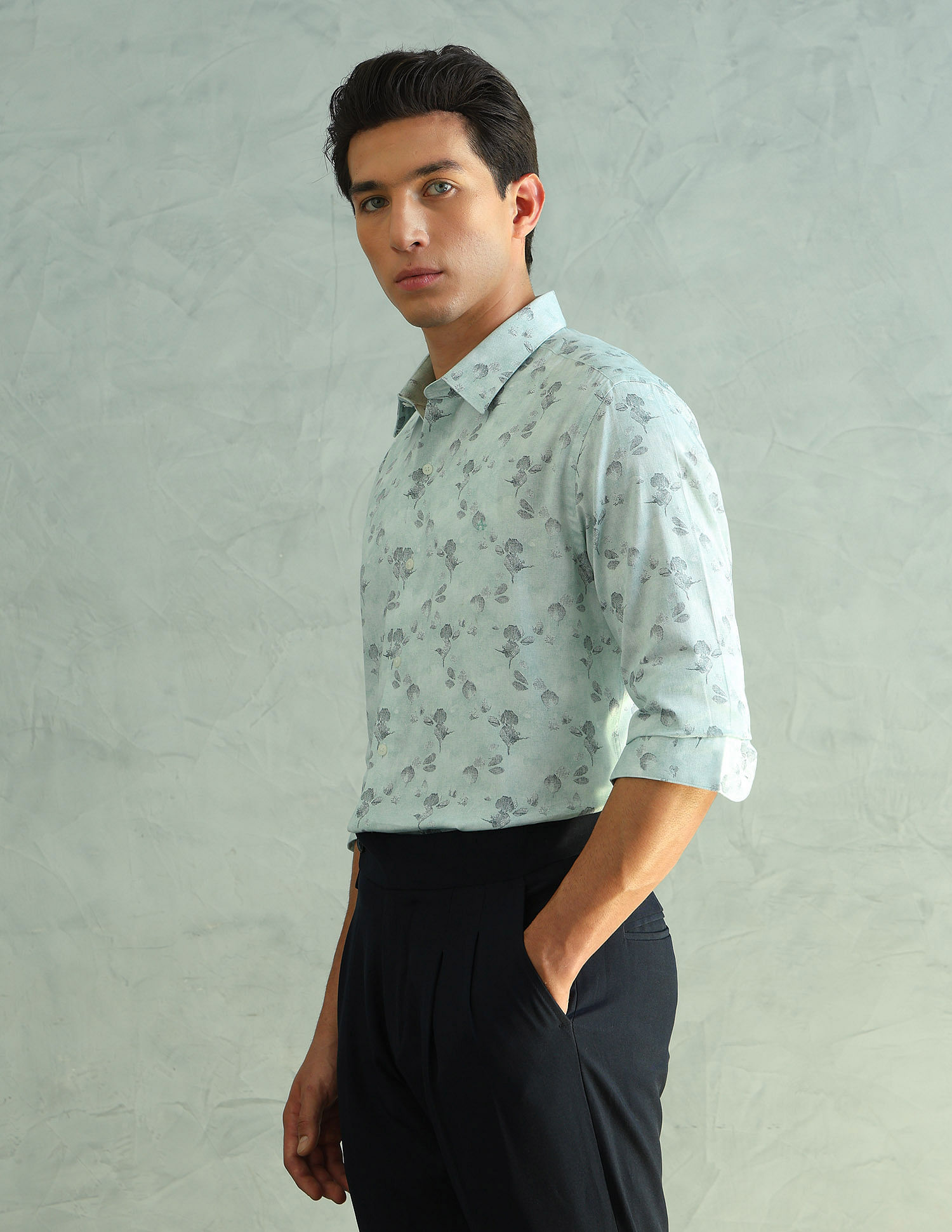Arrow Newyork Slim Fit Smart Printed Shirt