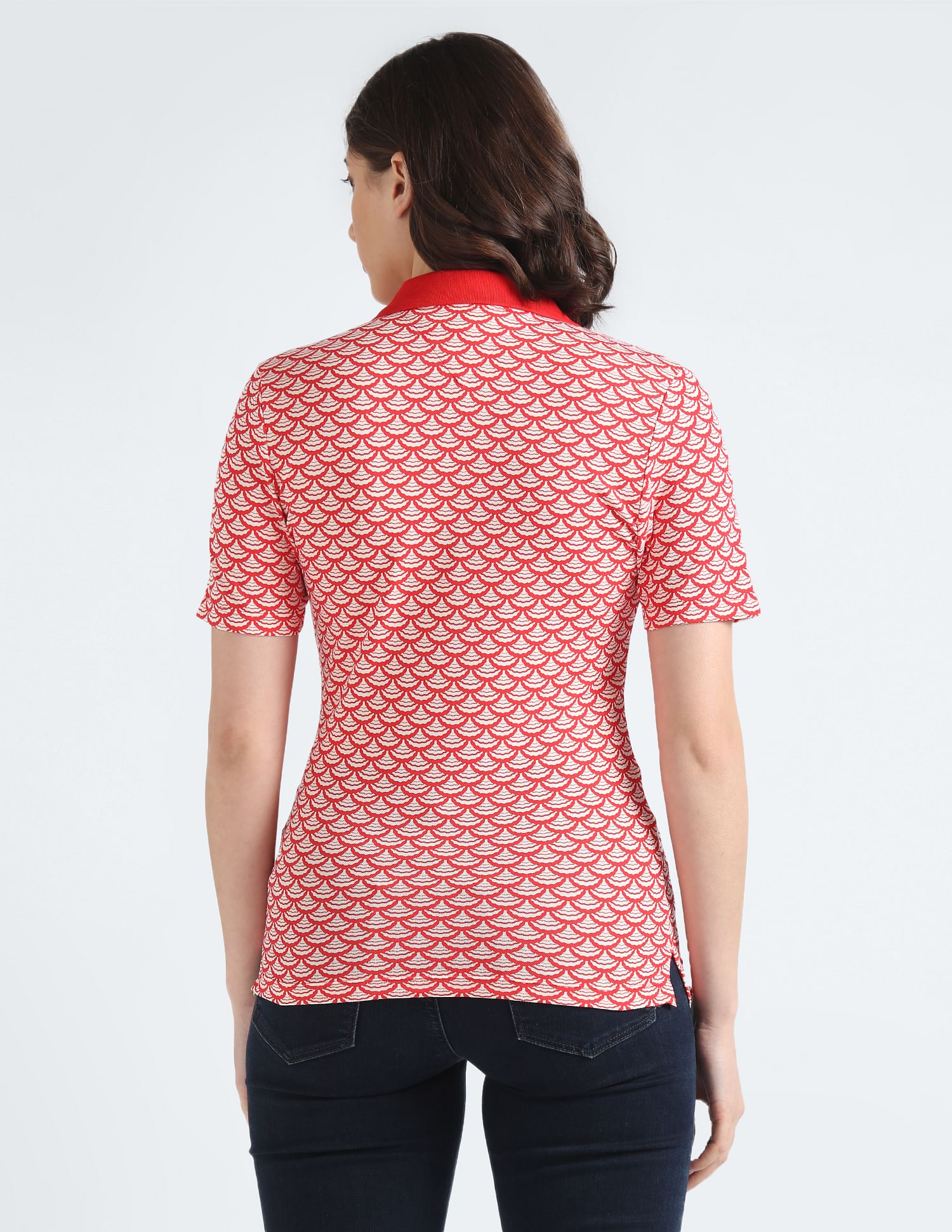 Tommy Hilfiger All Over Print Slim Polo Shirt