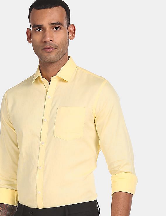 pale yellow shirt mens