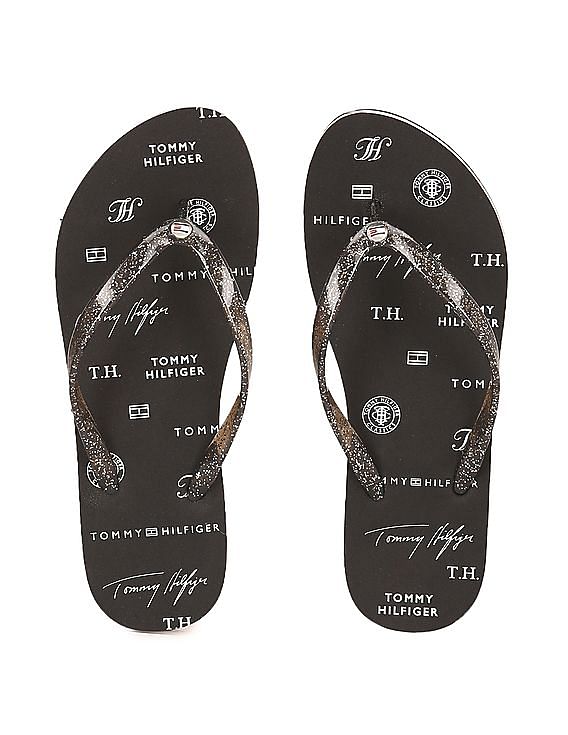 Flip flops with glitter straps online