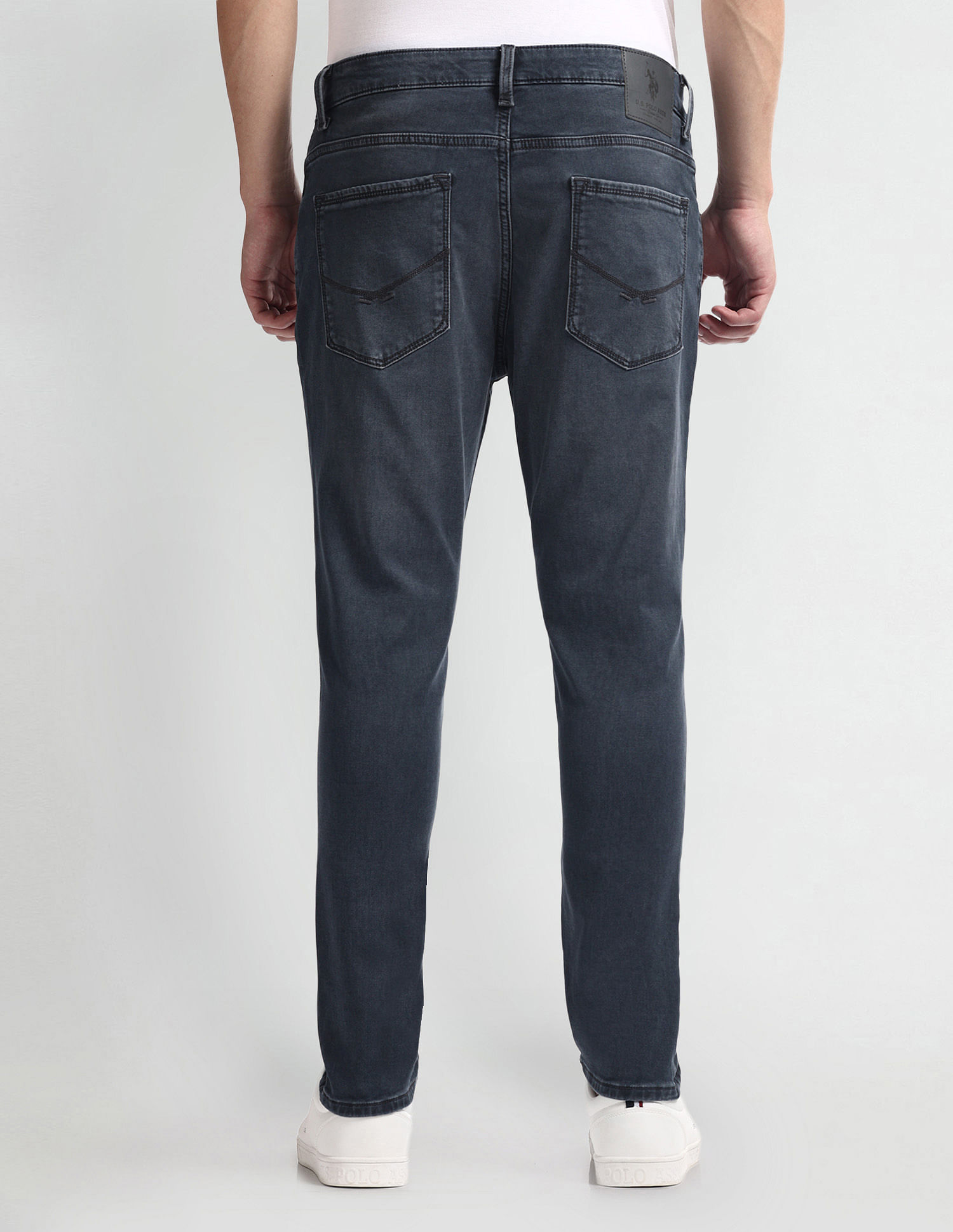 U.S. Polo Assn. Denim Co. Henry Tapered Cropped Fit Black Jeans