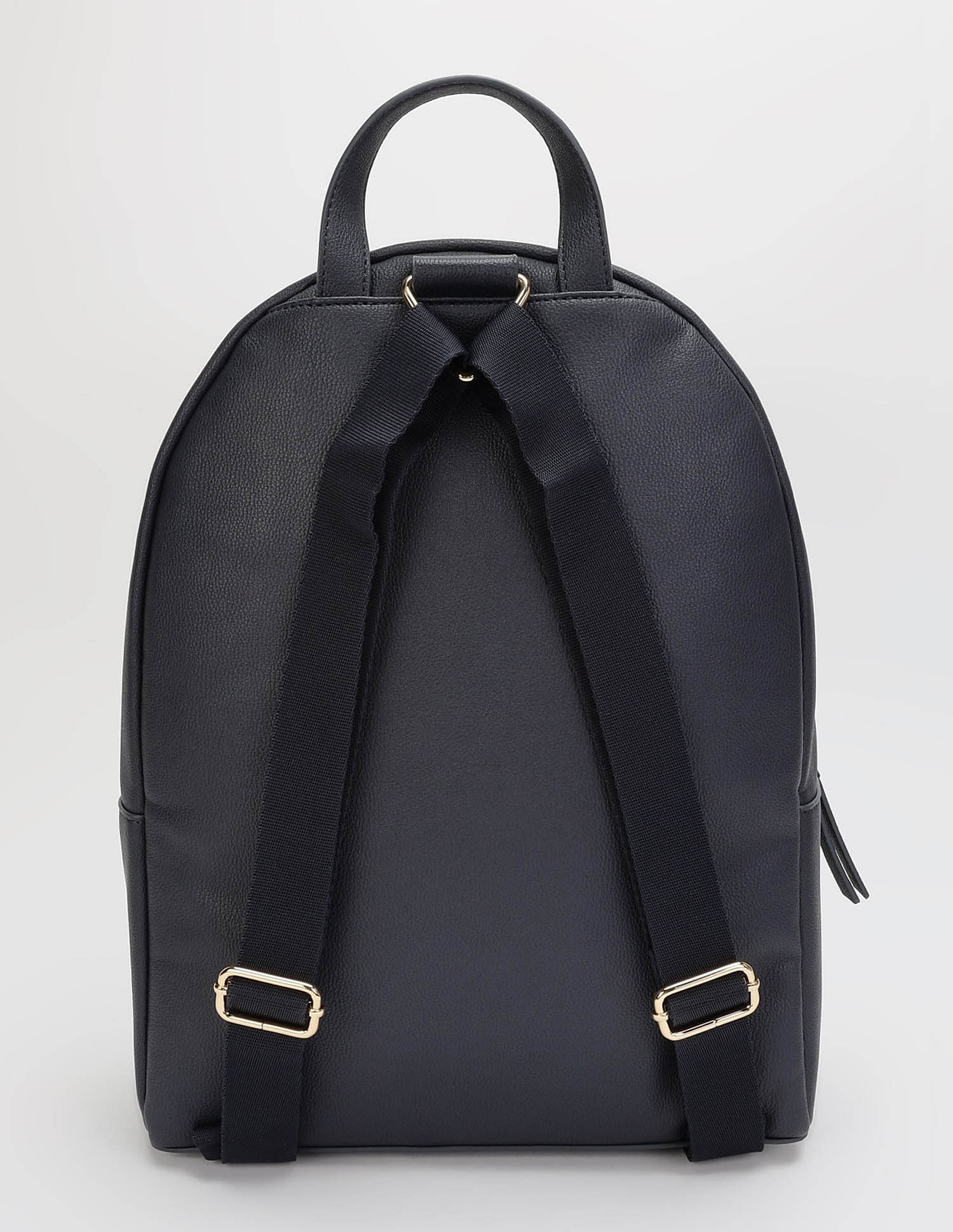 Tommy Hilfiger Striped Blue Pu Backpack