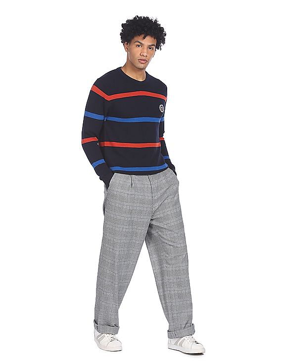 U.S. Polo Assn. Crew Neck Striped Sweater