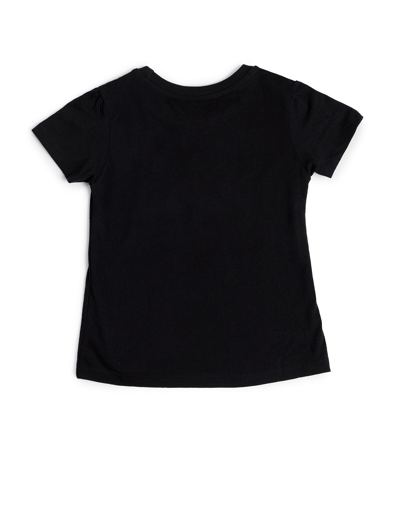 U.S. Polo Assn. Kids Girls Embellished Crew Neck T-Shirt