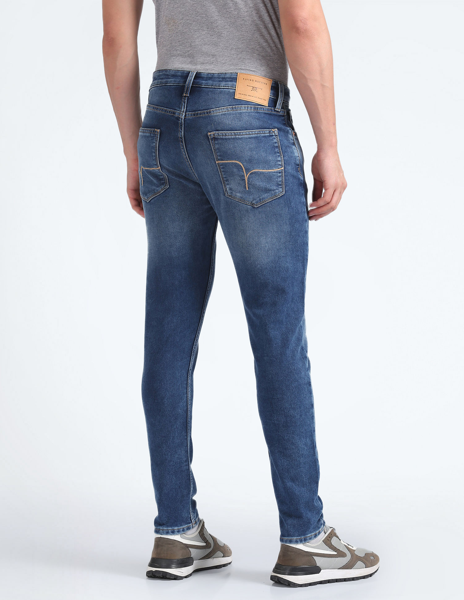 Flying Machine Slim Tapered Fit Stone Wash Jeans