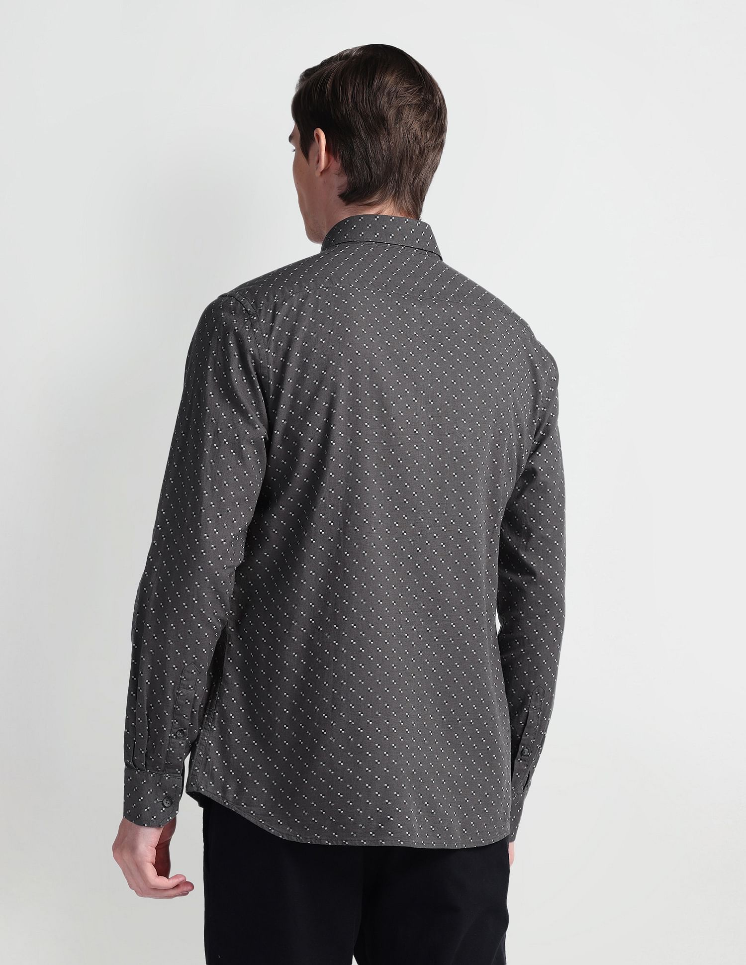 Arrow Sport All Over Print Manhattan Slim Fit Shirt