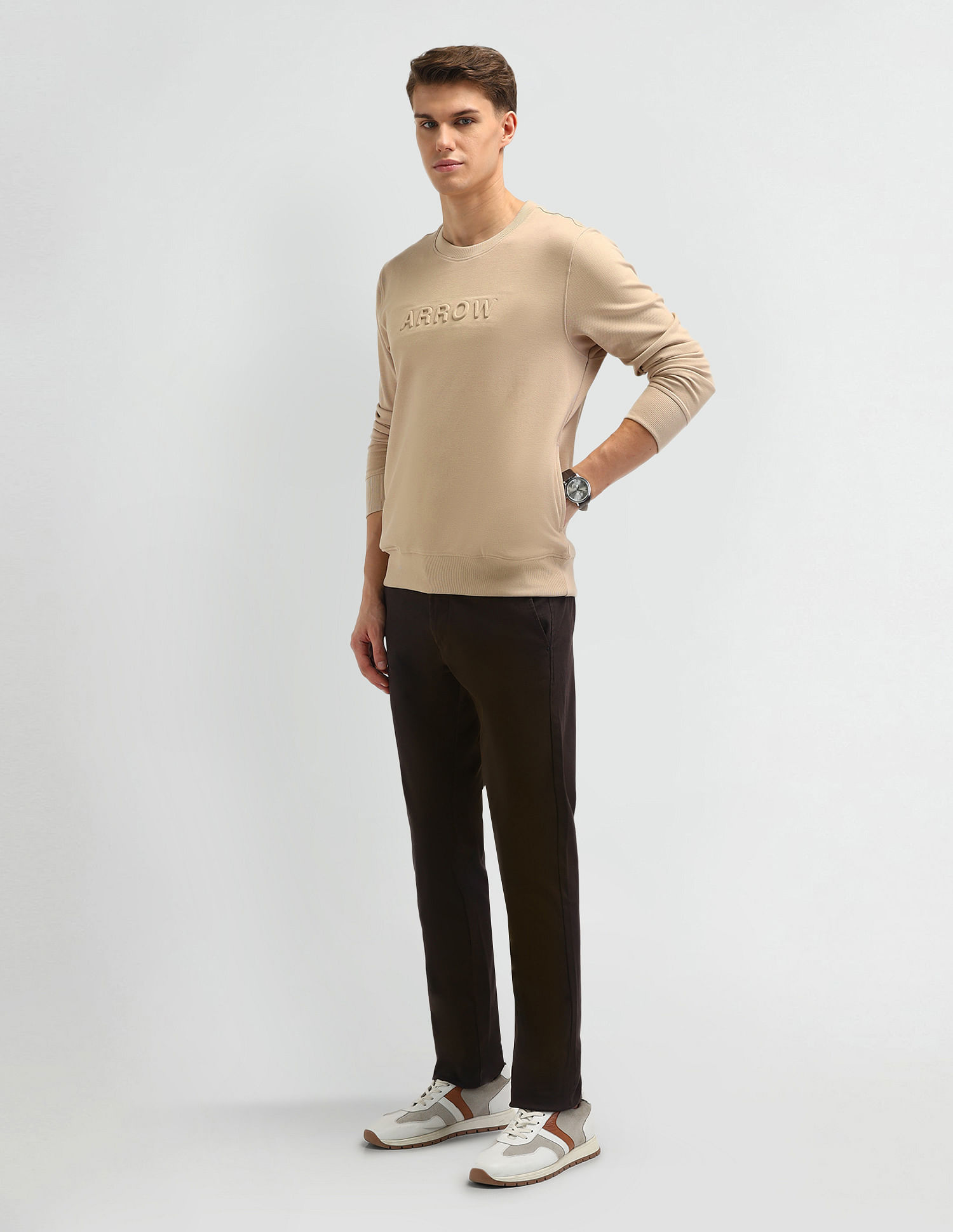 Arrow Sport Brand Printed Regular Fit Sweatshirt