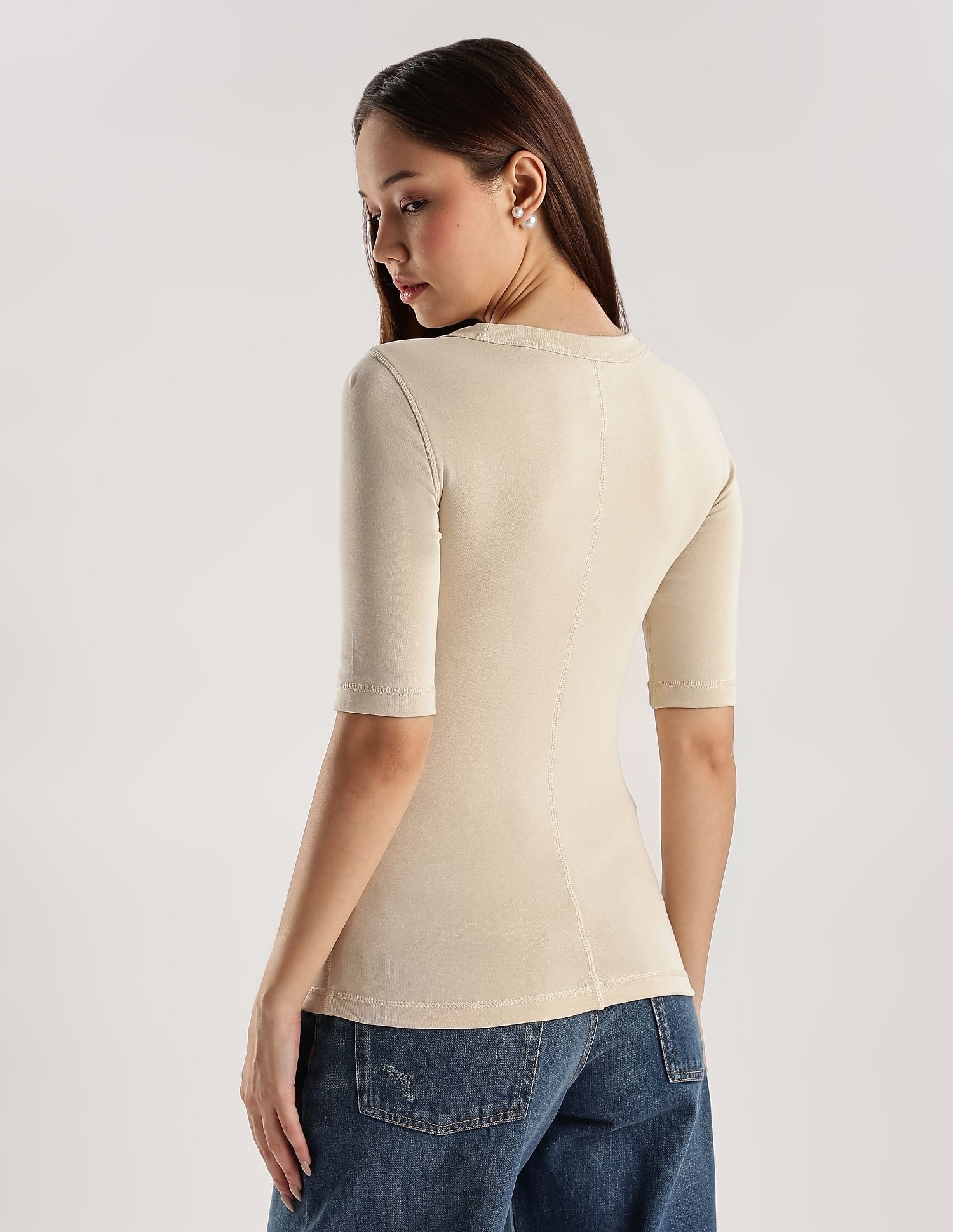 Calvin Klein Jeans Logo Slim-Fit Cotton T Shirt