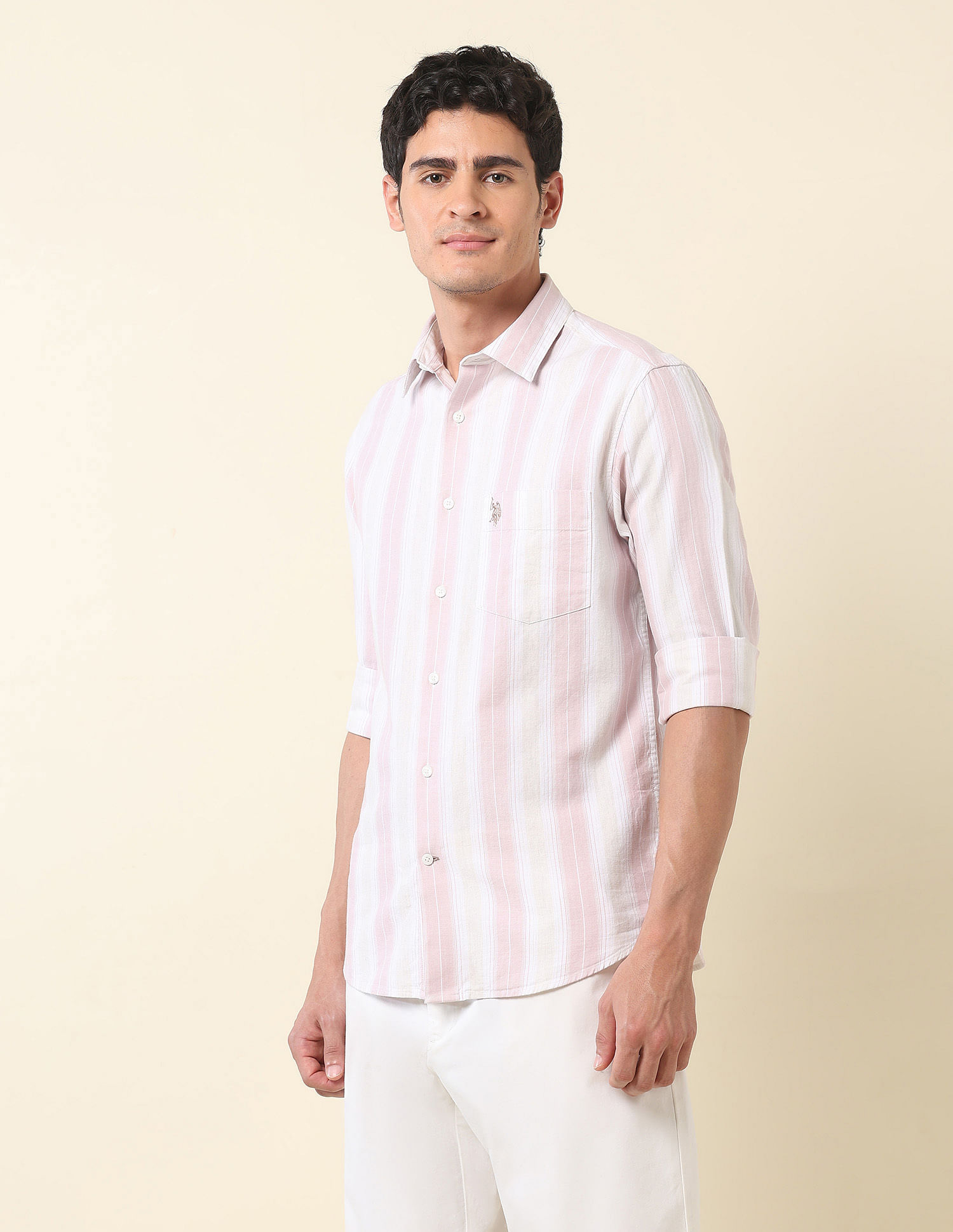 U.S. Polo Assn. Vertical Striped Twill Shirt