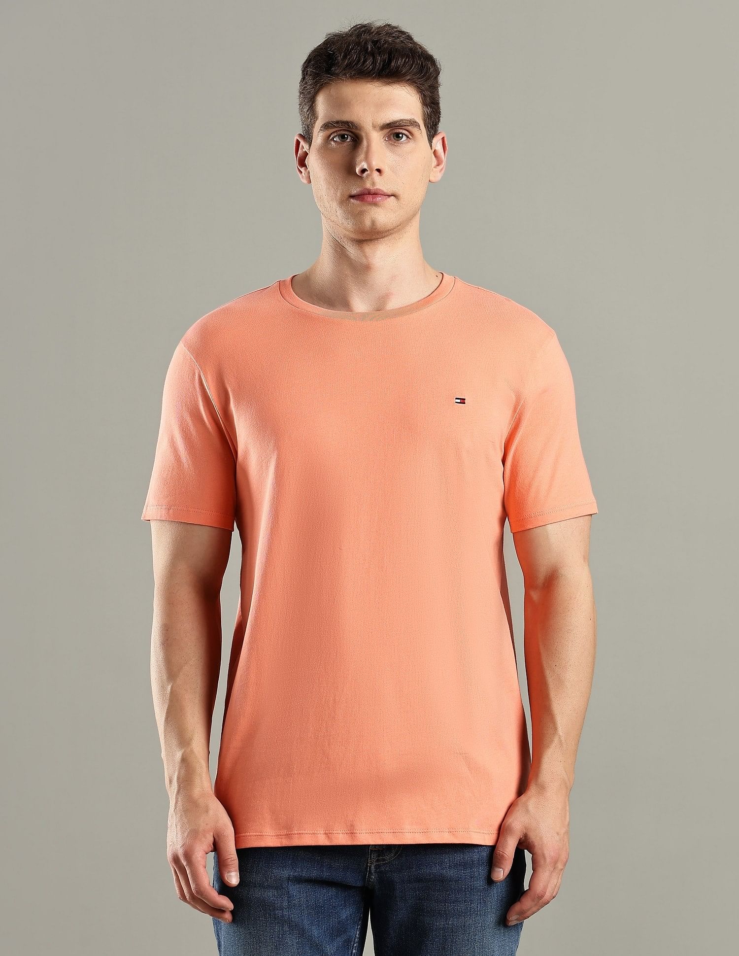 Tommy Hilfiger Solid Regular-Fit Cotton T-Shirt