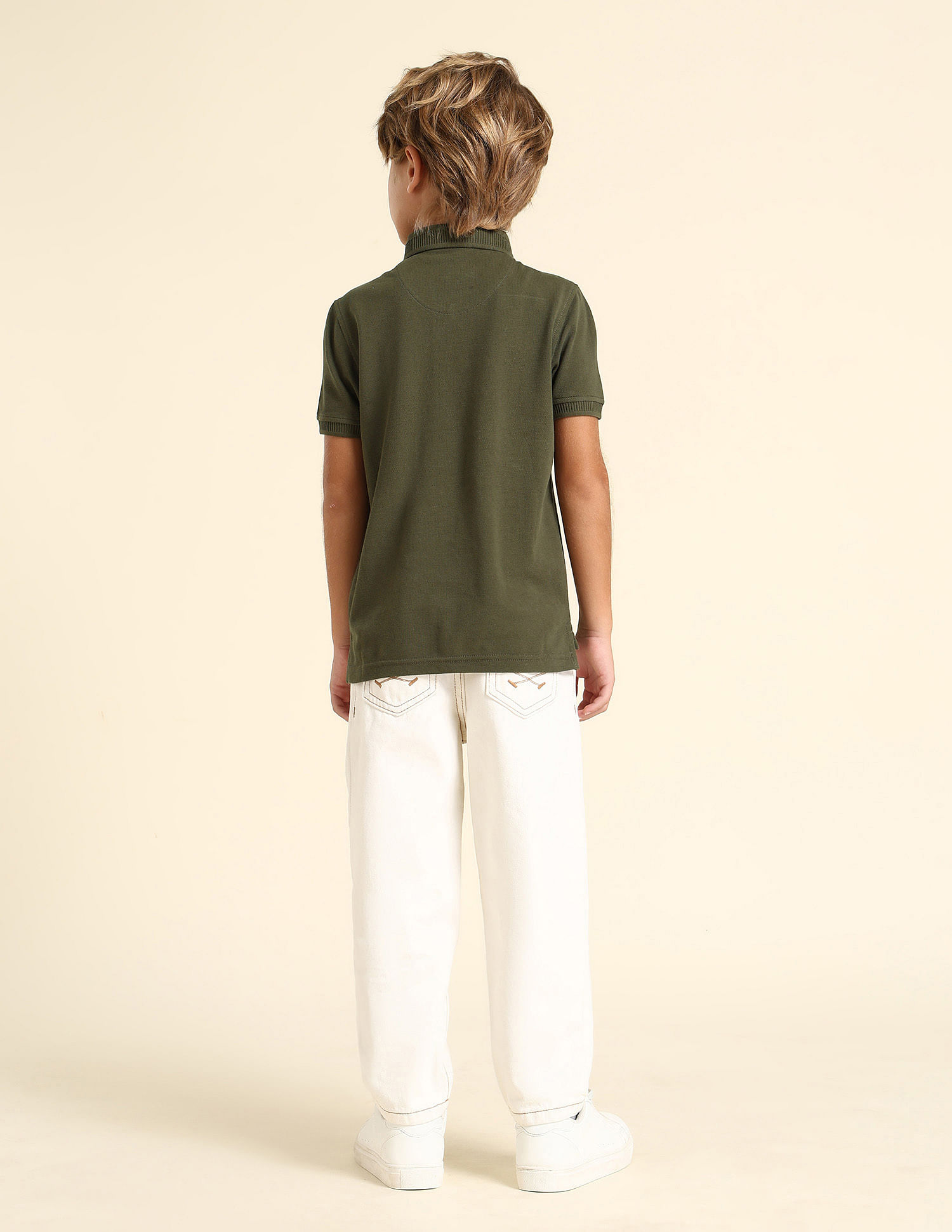 U.S. Polo Assn. Kids Boys Solid Regular Fit Polo Shirt