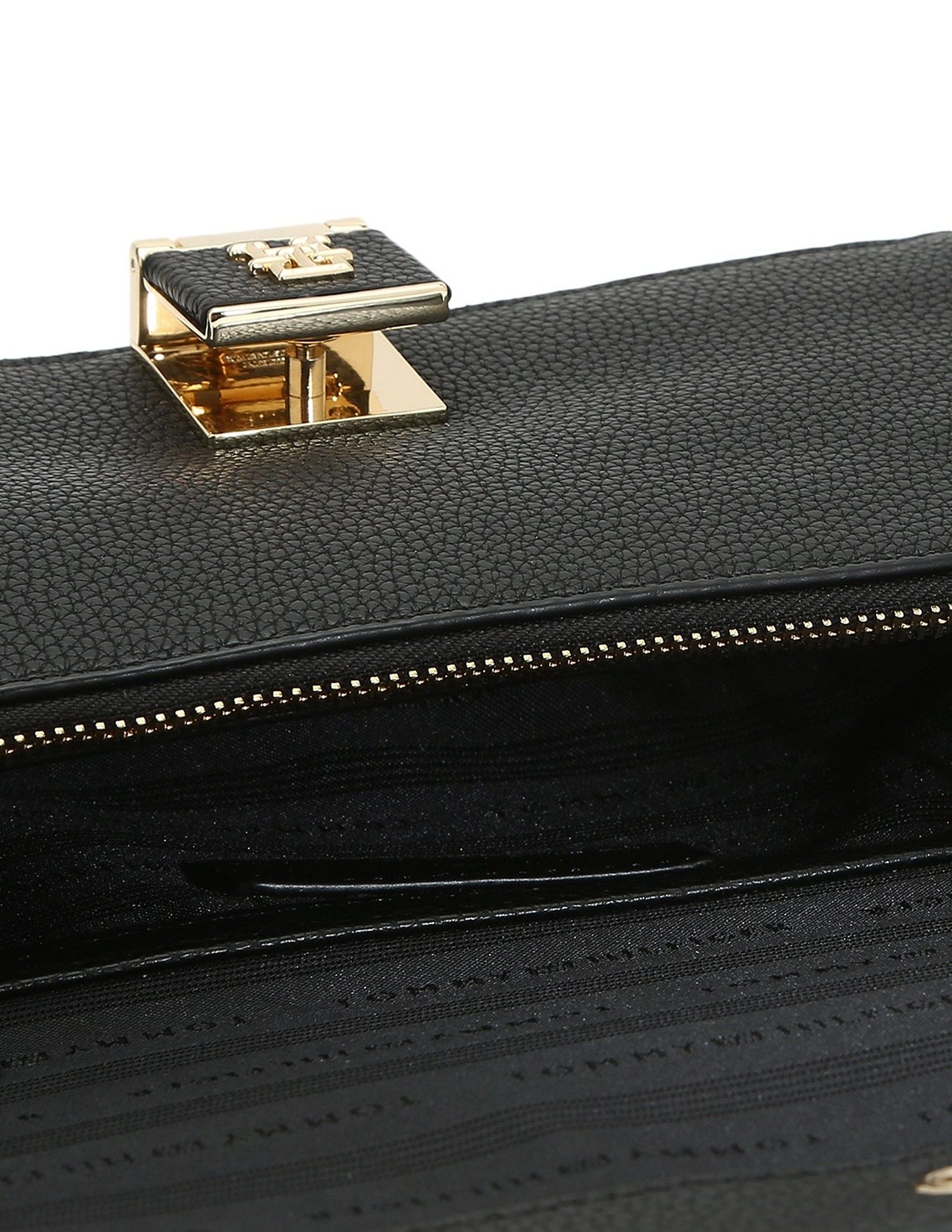 Tommy Hilfiger Solid Black Pu Sling Bag