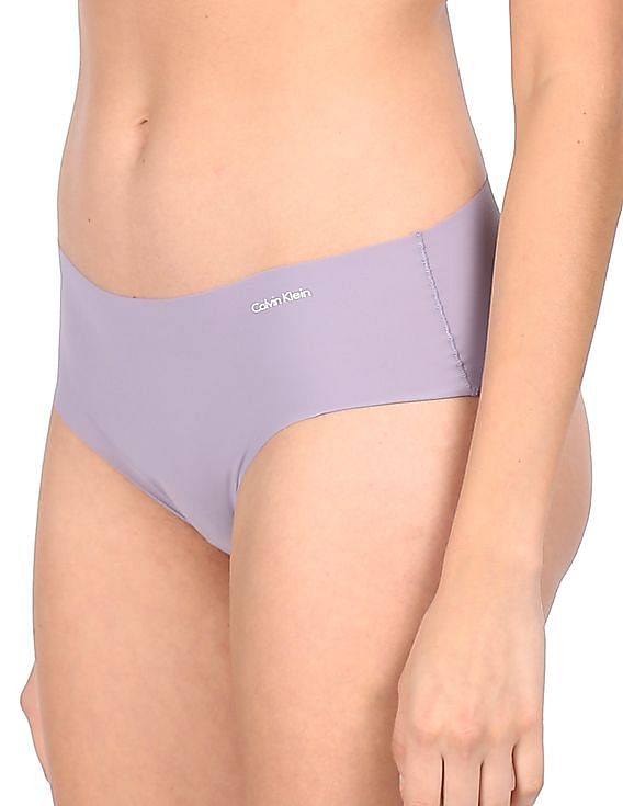 Calvin Klein Womens Invisibles Thong Purple Essence Size Small